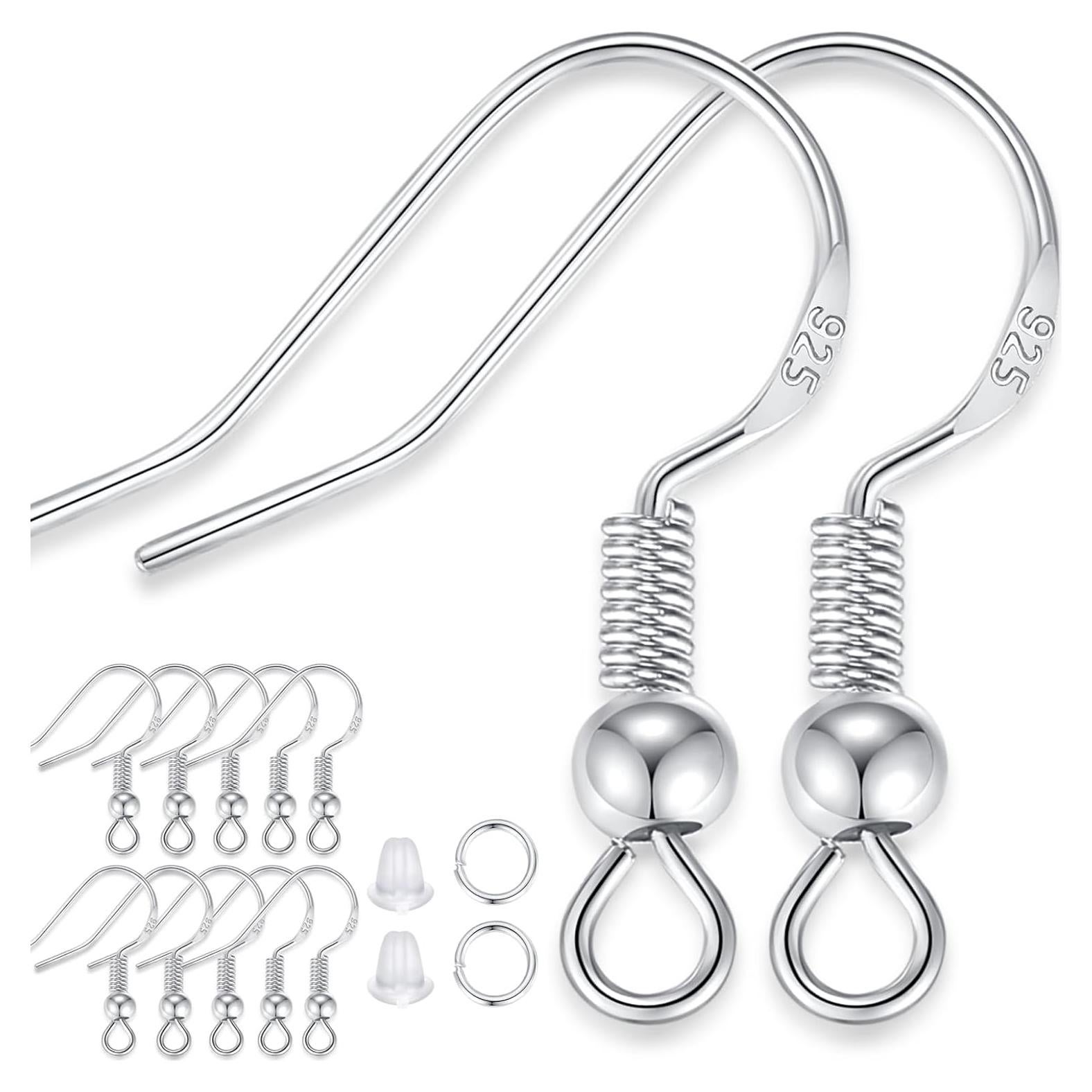 Kit de Ganchos de Aretes Hipoalergénicos XIANNVXI 900pcs Plata 925