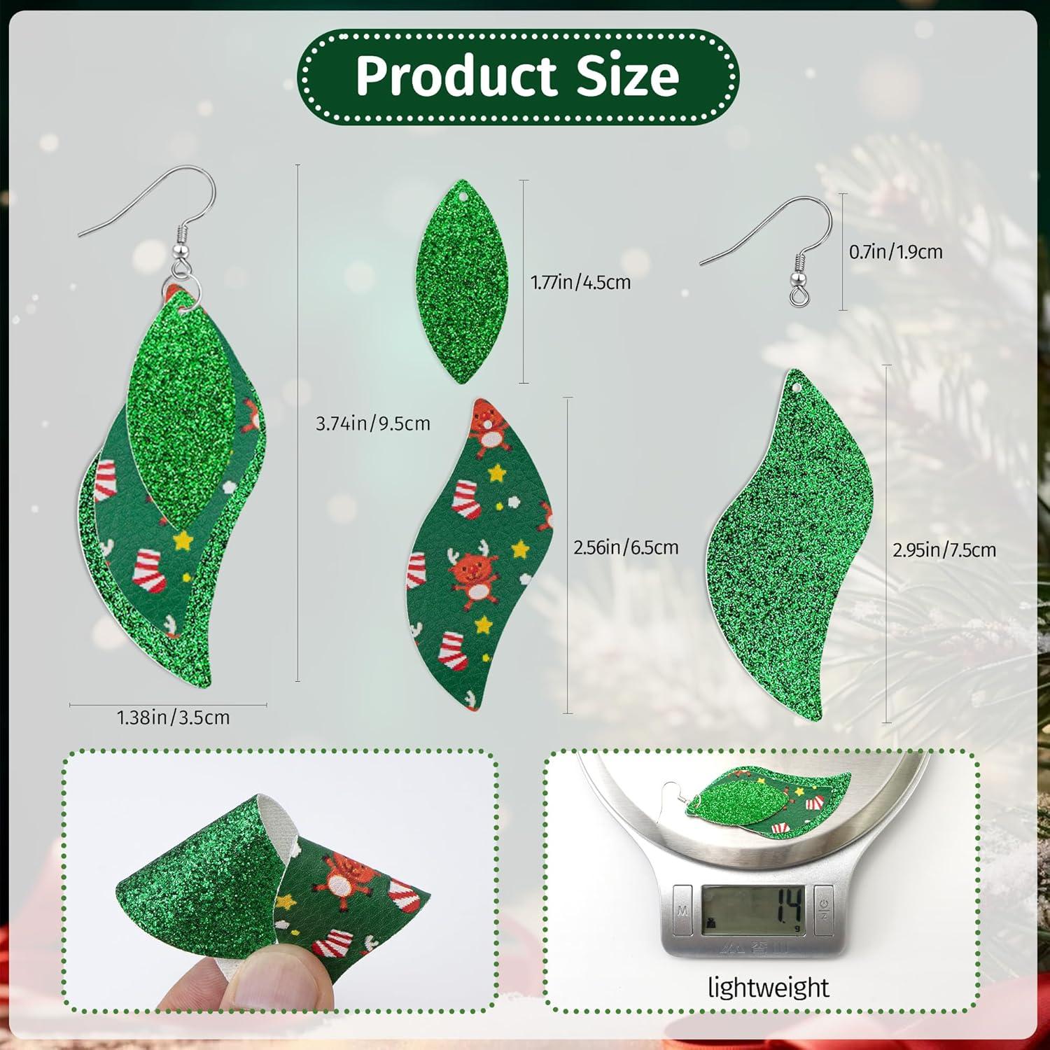 Kit de Pendientes de Cuero Sintético AOUXSEEM 181 Piezas