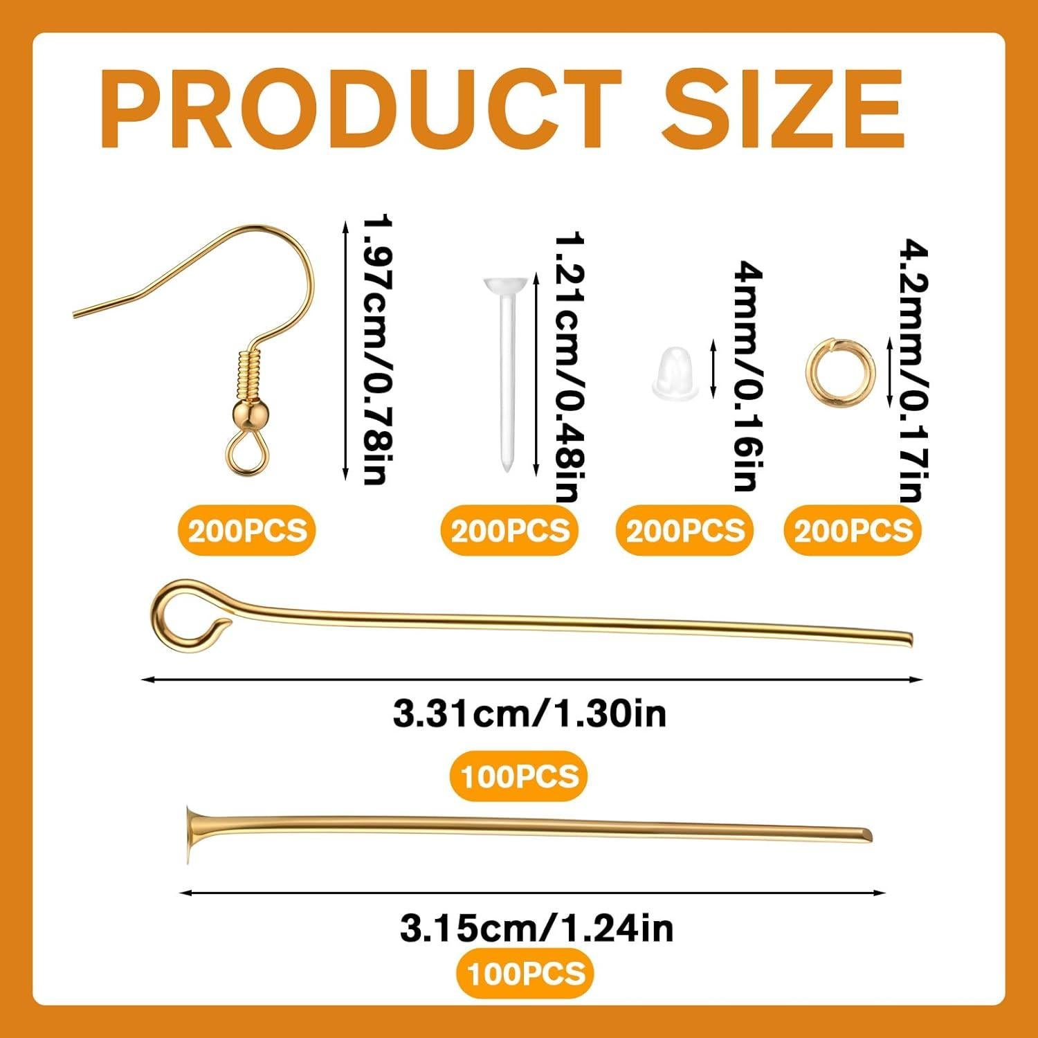 Kit de Suministros para Hacer Pendientes Qulkws 1000 Piezas