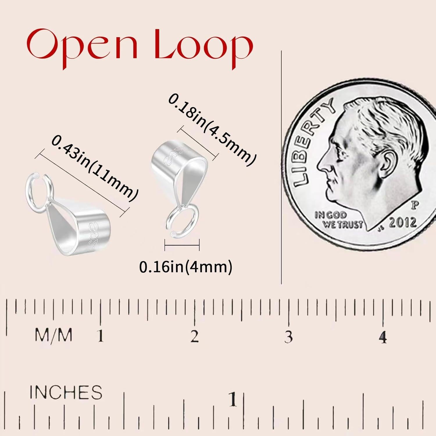 Ganchos de Joyería OHINGLT 925 Plata Esterlina 5 Pcs