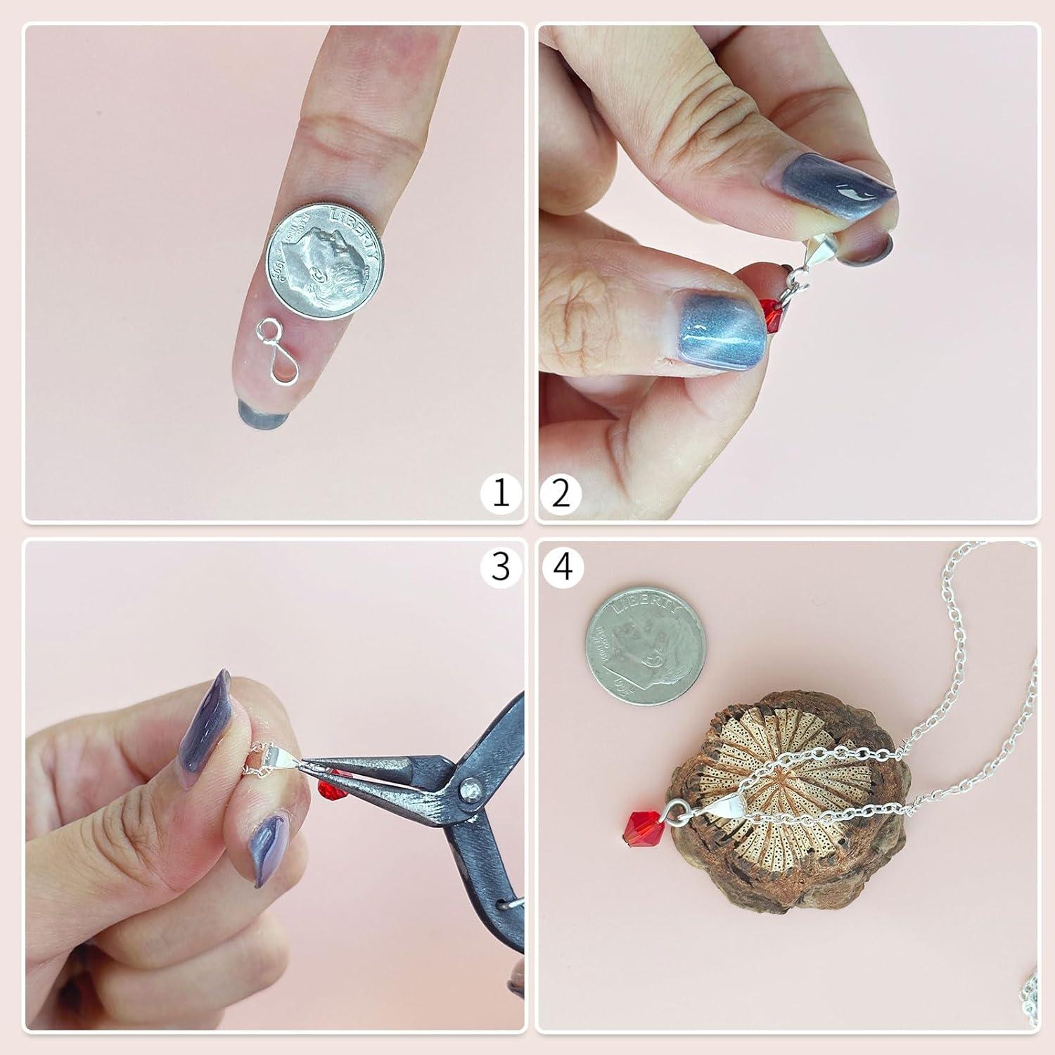 Ganchos de Joyería OHINGLT 925 Plata Esterlina 5 Pcs