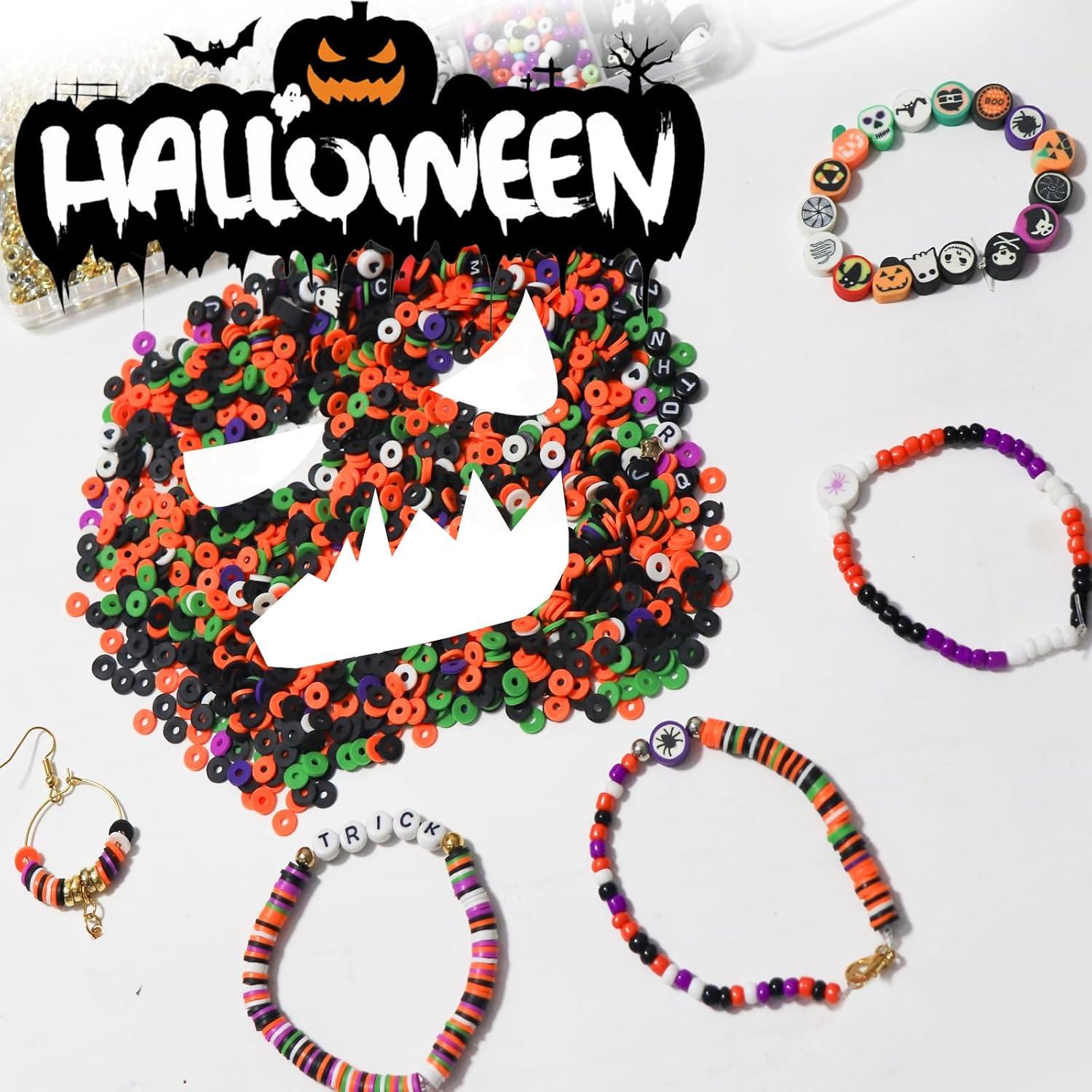 Kit de Joyería de Halloween WANSPOORTS 3200 Piezas Perlas