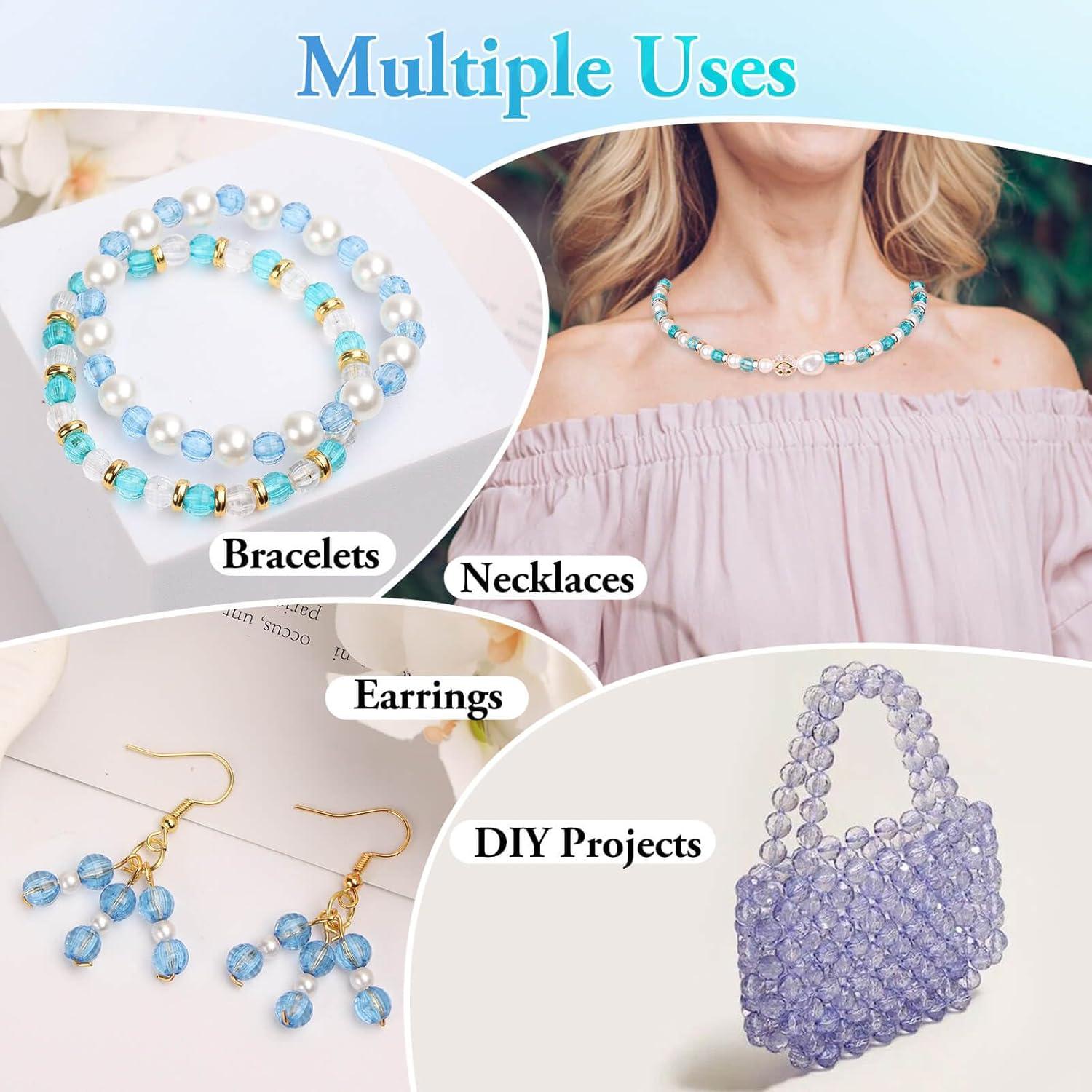 Perlas Acrílicas Facetadas PAXCOO 1820 Piezas 6 mm Multicolores