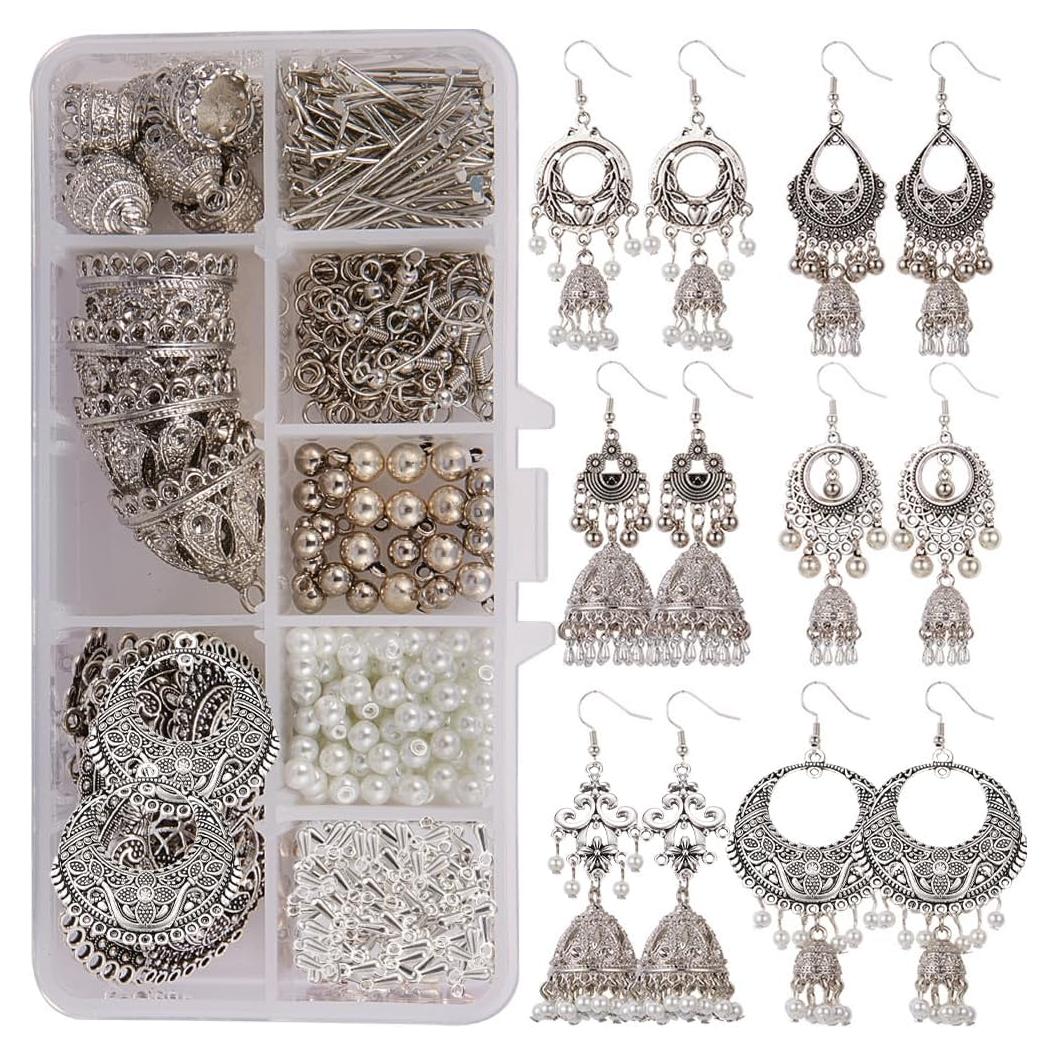 Kit de Joyería DIY SUNNYCLUE 6 Pares Pendientes Étnicos