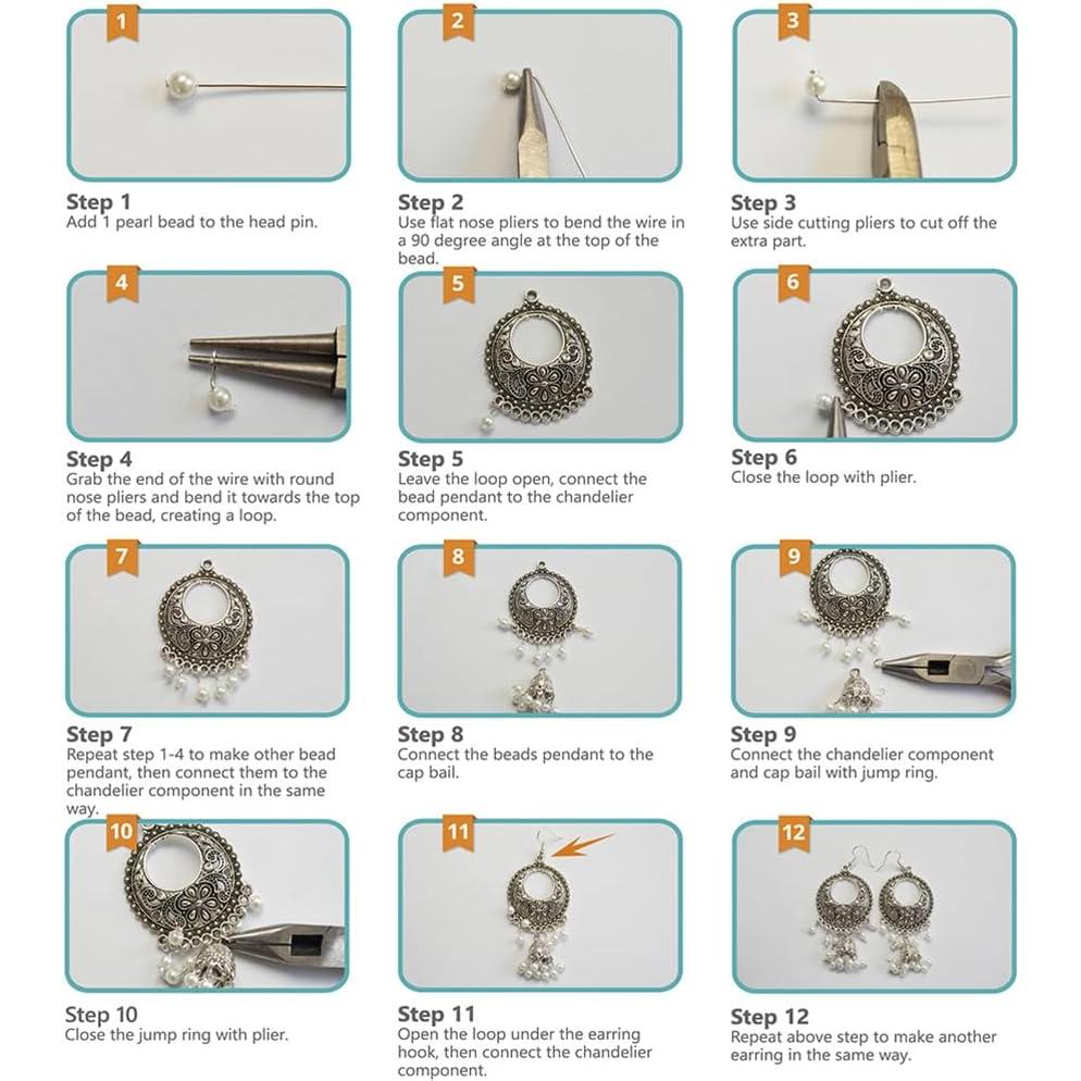 Kit de Joyería DIY SUNNYCLUE 6 Pares Pendientes Étnicos