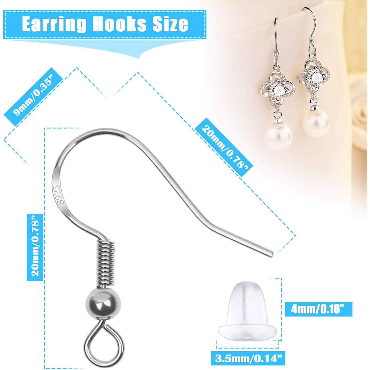 Kit de Ganchos para Pendientes Hipoalergénicos Anezus 720Pcs