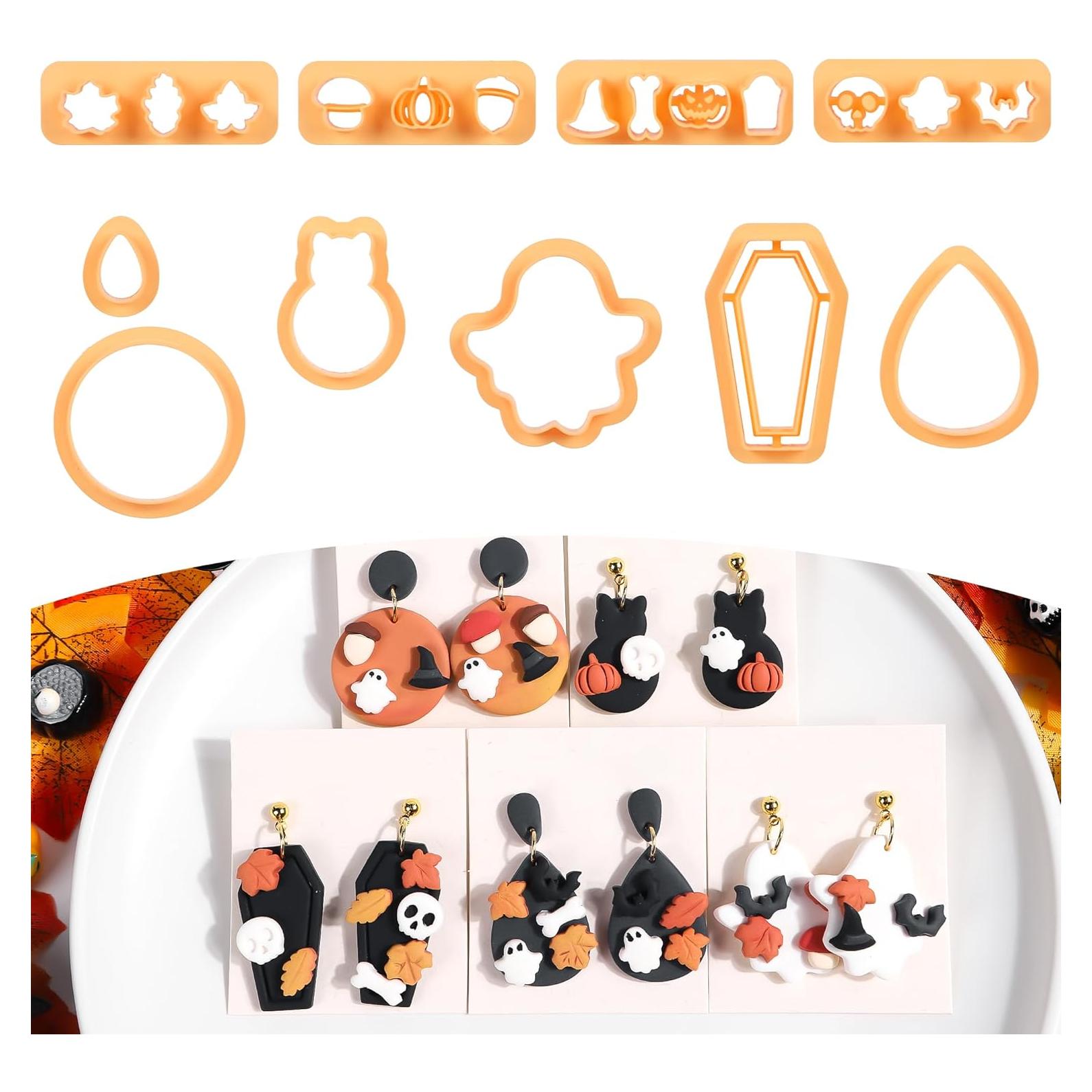 Cortadores de Arcilla Polimérica Puocaon Halloween Otoño - 10 Piezas