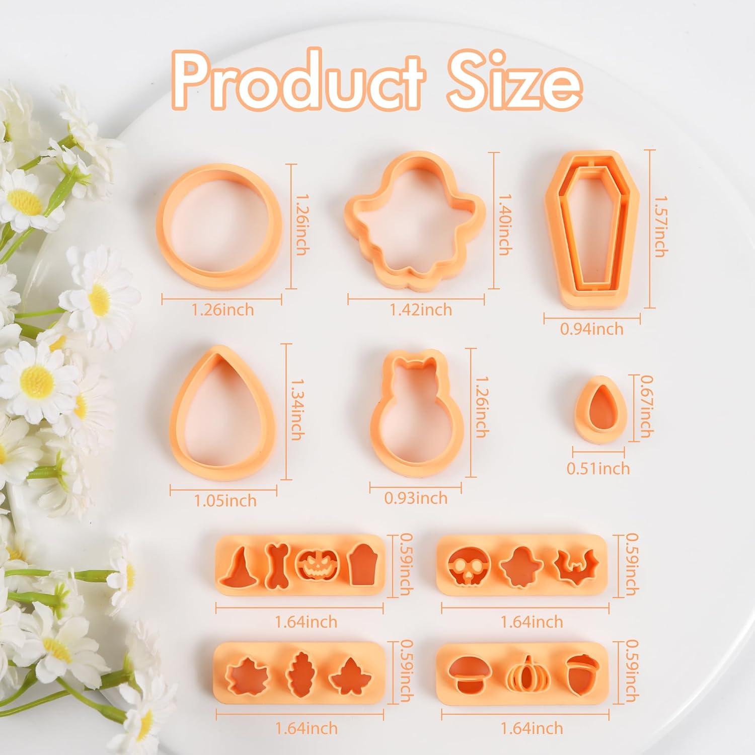 Cortadores de Arcilla Polimérica Puocaon Halloween Otoño - 10 Piezas