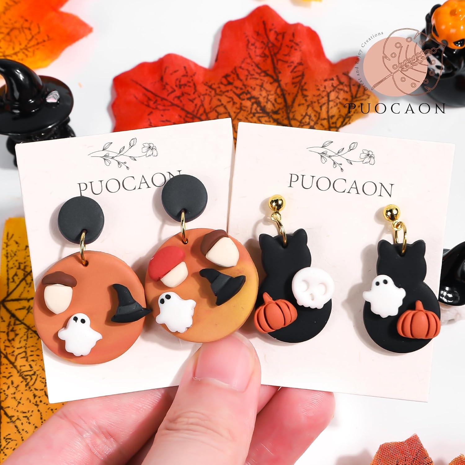 Cortadores de Arcilla Polimérica Puocaon Halloween Otoño - 10 Piezas