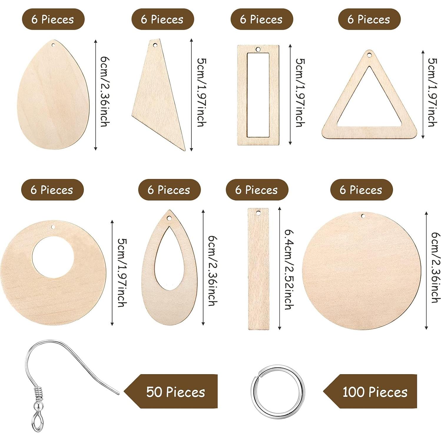 Kit de Joyería Hicarer 197 Piezas - Pendientes de Madera