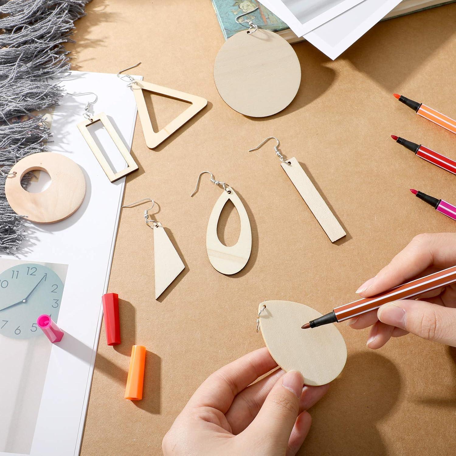 Kit de Joyería Hicarer 197 Piezas - Pendientes de Madera