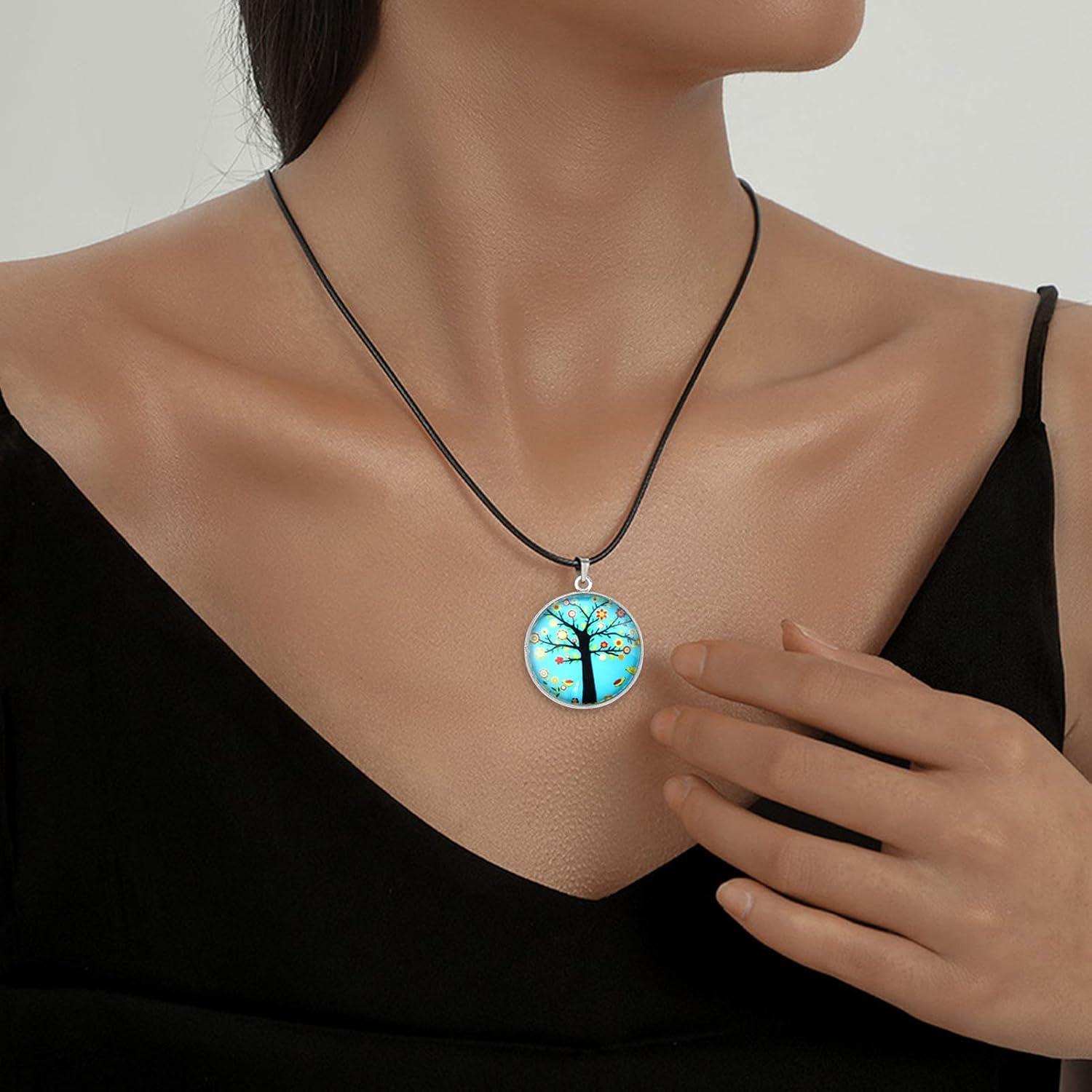 Bandejas de Colgante Redondas Oubaka 60Pcs 20mm Blanco DIY