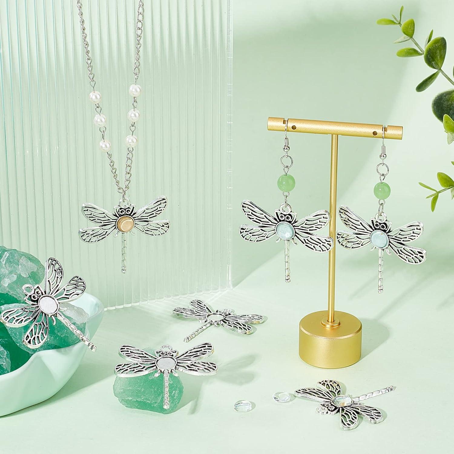 Kit de Joyería PH PandaHall 125 Piezas: Colgantes Libélula y Cabochones