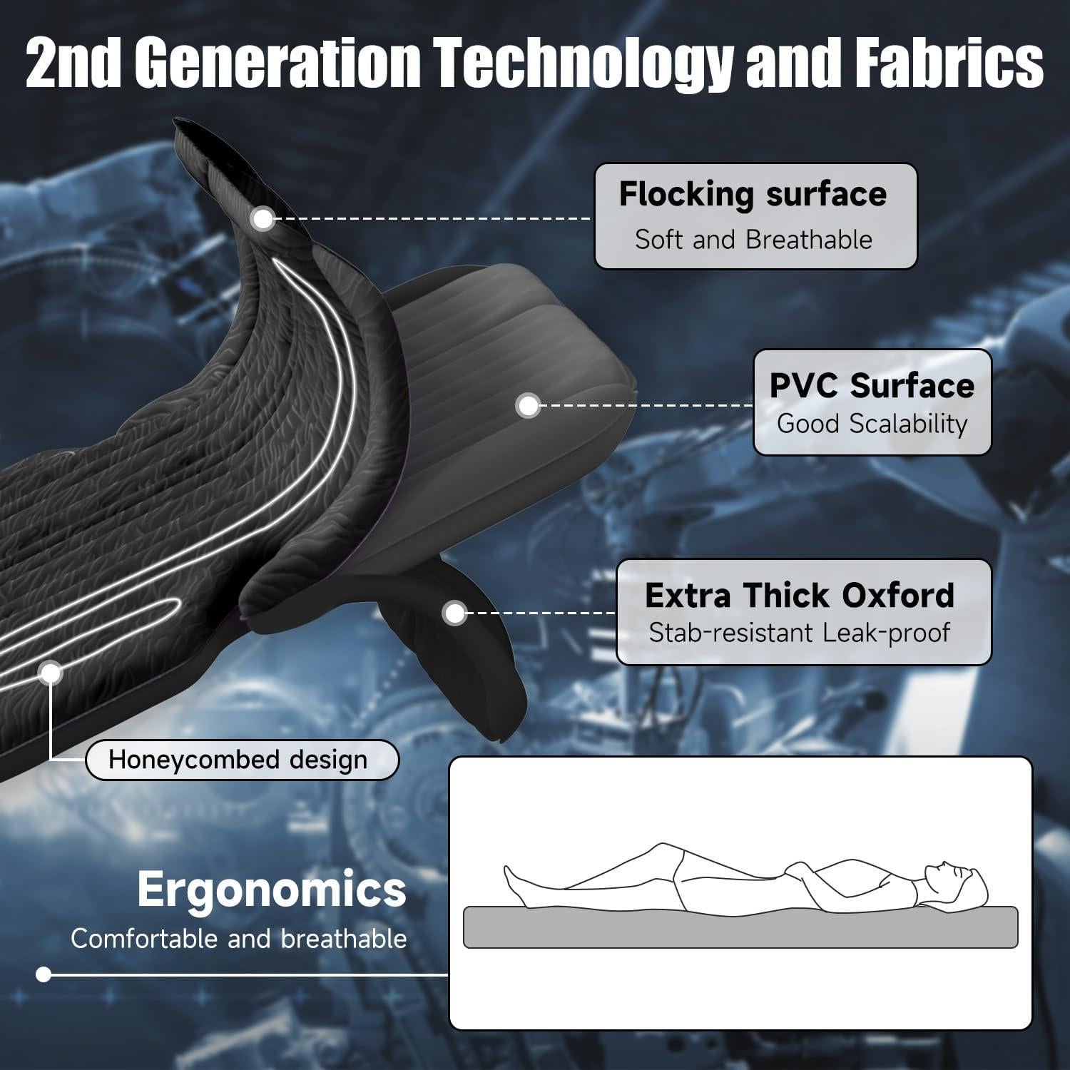Colchón Inflable DikaSun para SUV con Bomba y Almohadas