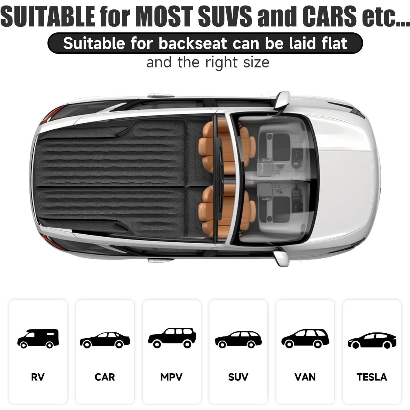 Colchón Inflable DikaSun para SUV con Bomba y Almohadas