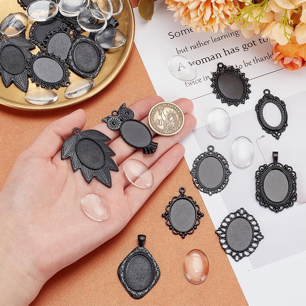 Kit de Bandejas de Colgante PH PandaHall 38 Piezas Vintage