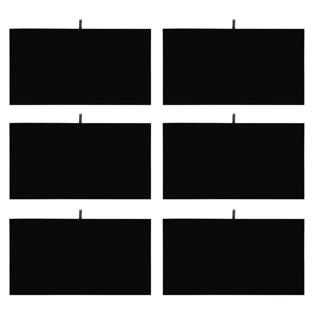 Bandeja de Exhibición de Joyería MOOCA 6 Pcs Terciopelo Negro 35.5x19cm