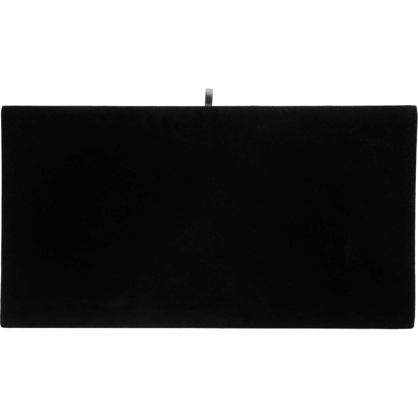 Bandeja de Exhibición de Joyería MOOCA 6 Pcs Terciopelo Negro 35.5x19cm