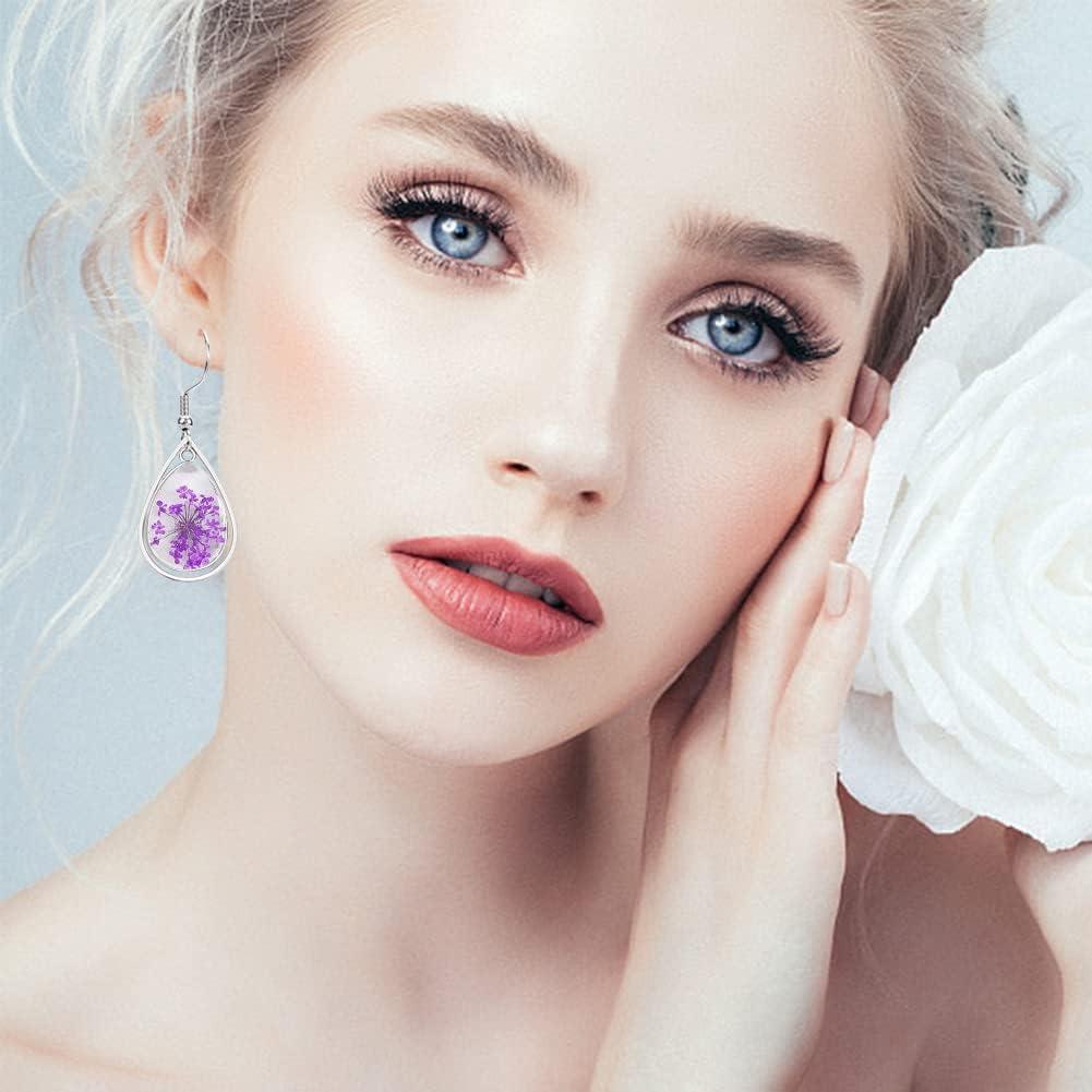 WEBEEDY 20 Pcs 13x18 mm Teardrop Cabochon Earring Setting Trays DIY Cabochon Earring Base Setting Blank Jewelry Accessories DIY Bezels for Earrings Making Supplies