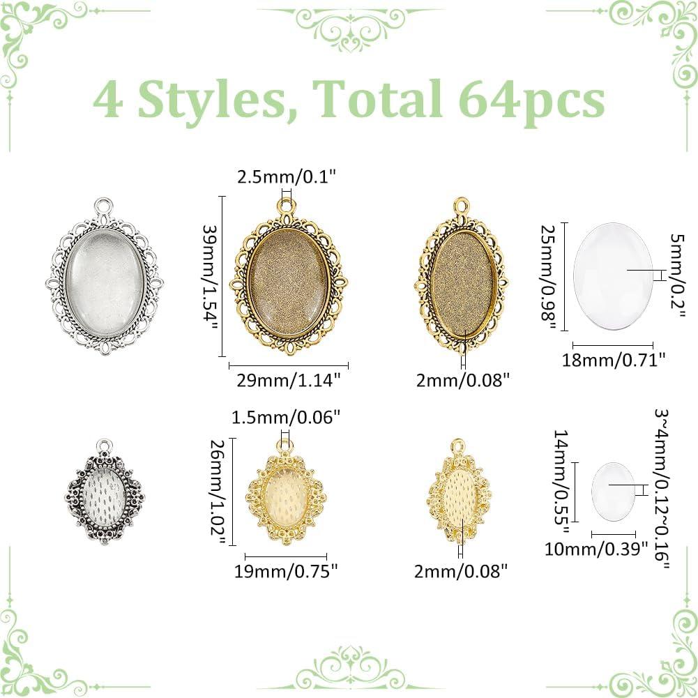 Juego de Bandejas para Colgantes CRAFTYMELODY 64 Piezas