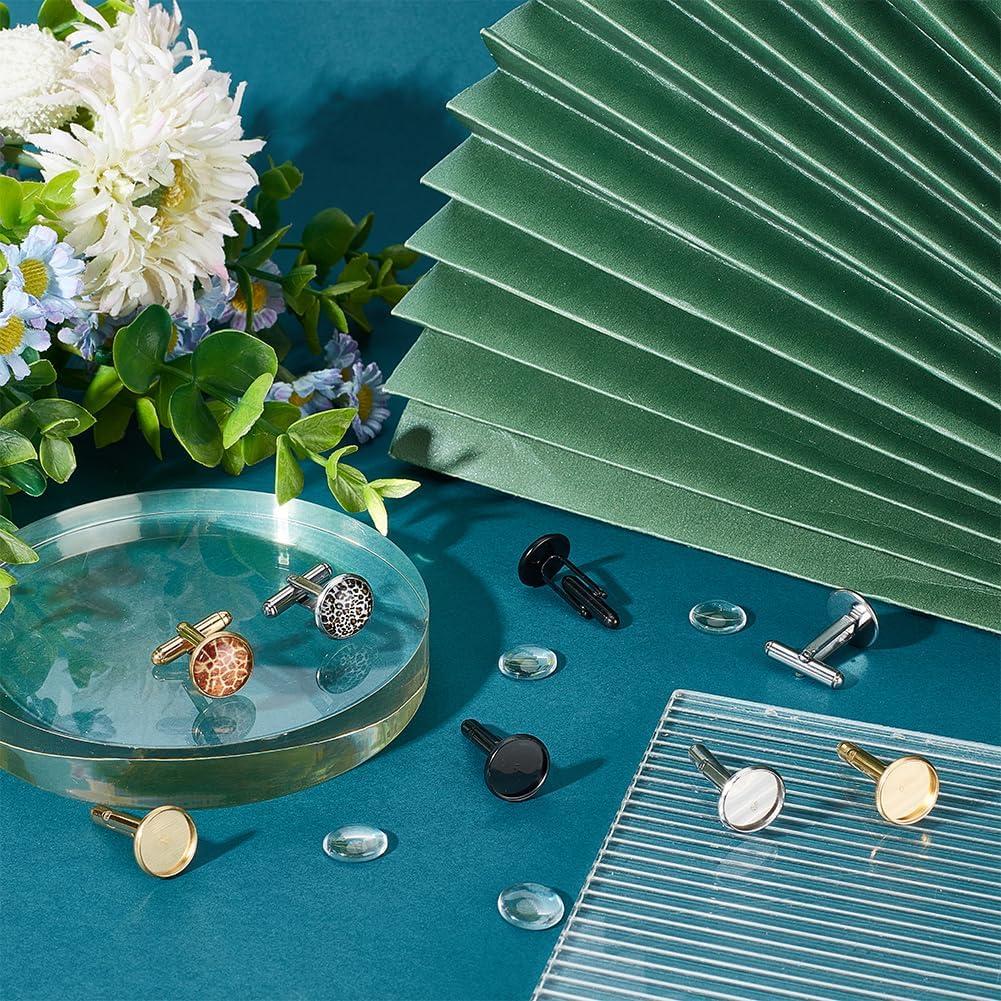 Kit de Gemelos Redondos UNICRAFTALE 12 Sets Acero Inoxidable