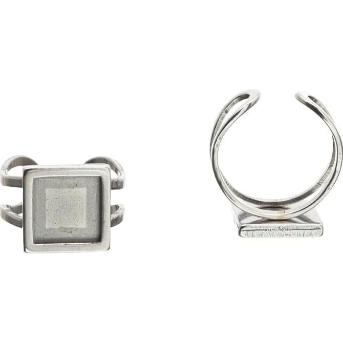 Bandejas de Anillo SAUNUCHI 12pcs Acero Inoxidable 10mm