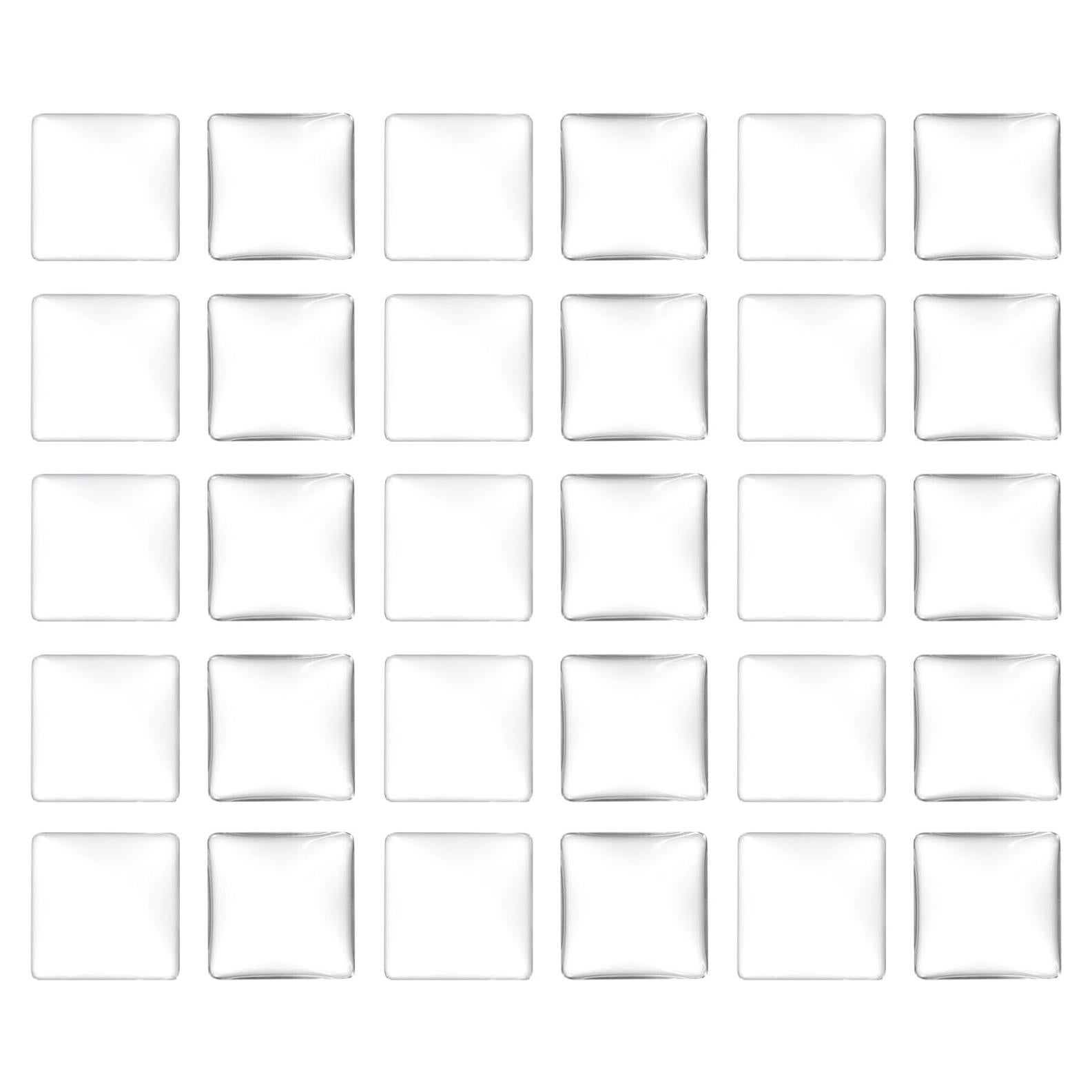 Cabochones de Vidrio Transparente PATIKIL 20x20mm 40 Piezas