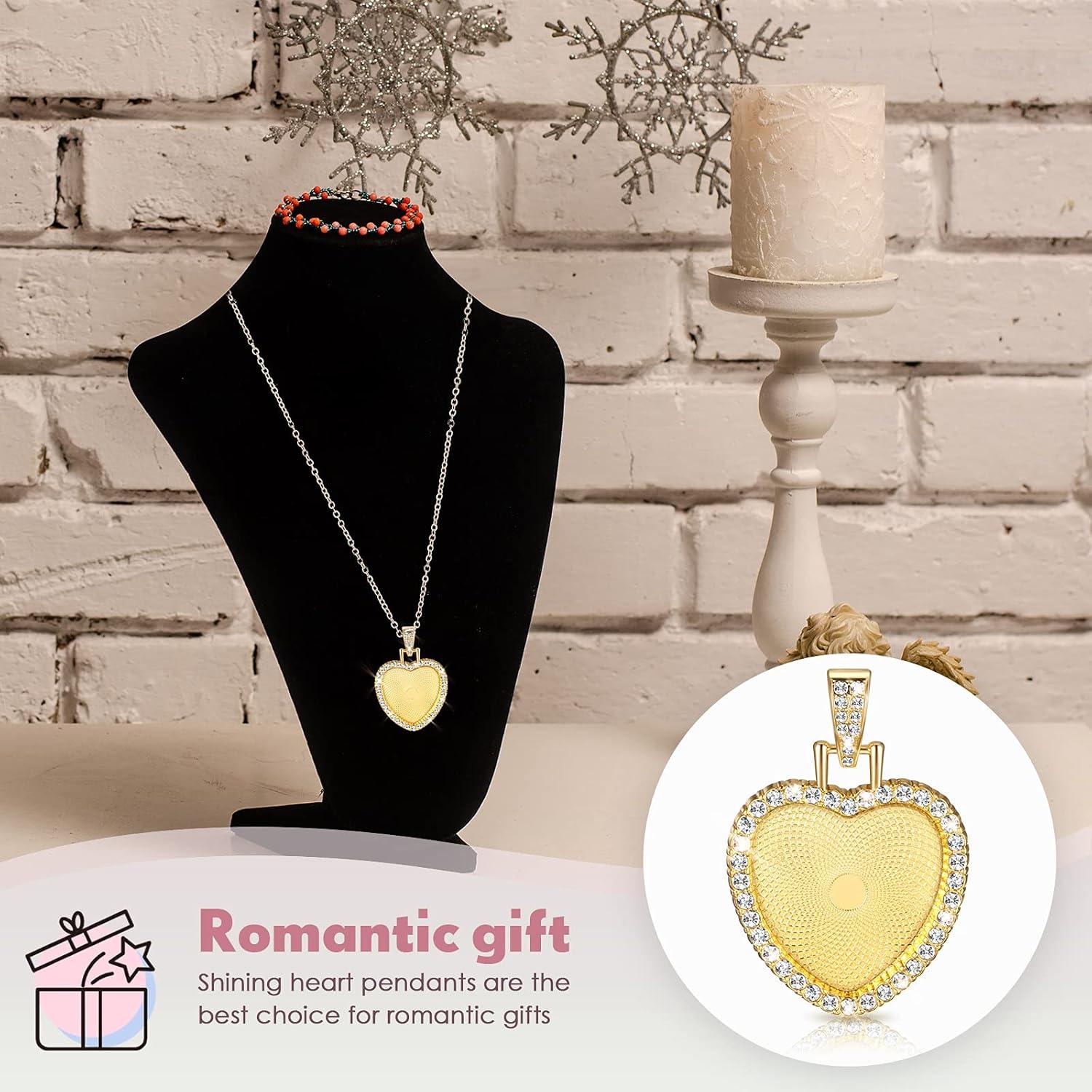 Set de 24 Bandejas de Colgante Hicarer con Rhinestones y Cabochones