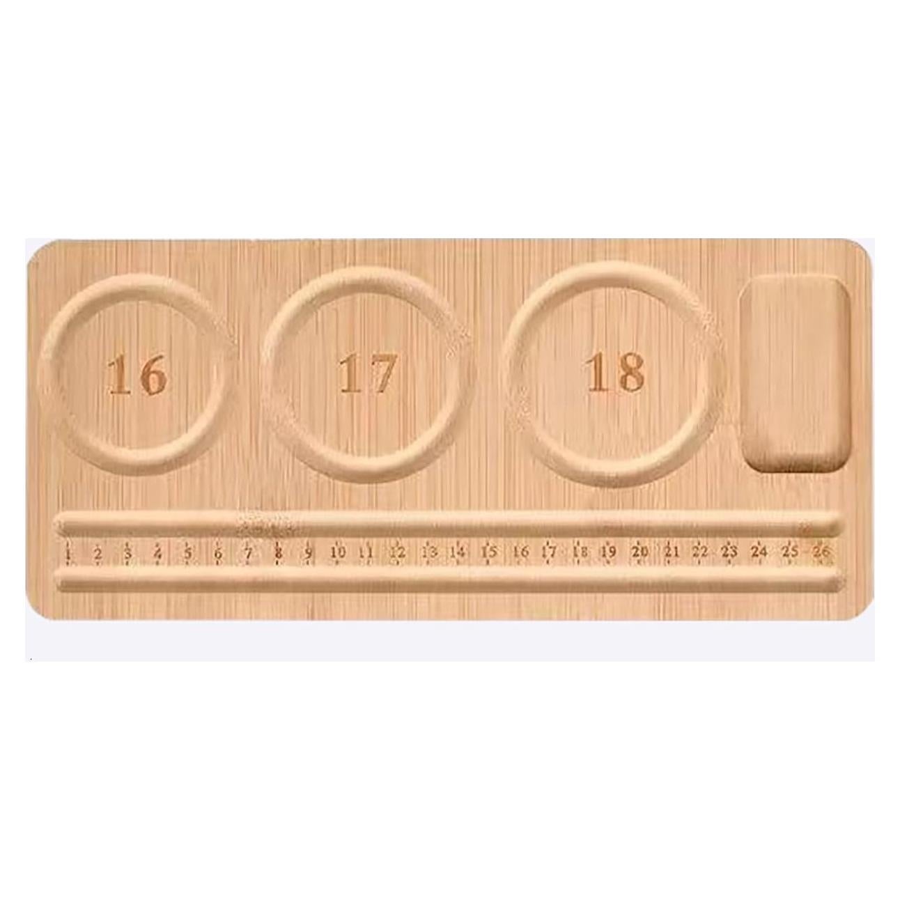 Soporte de exhibición de pulseras Fresa Dorada de bambú