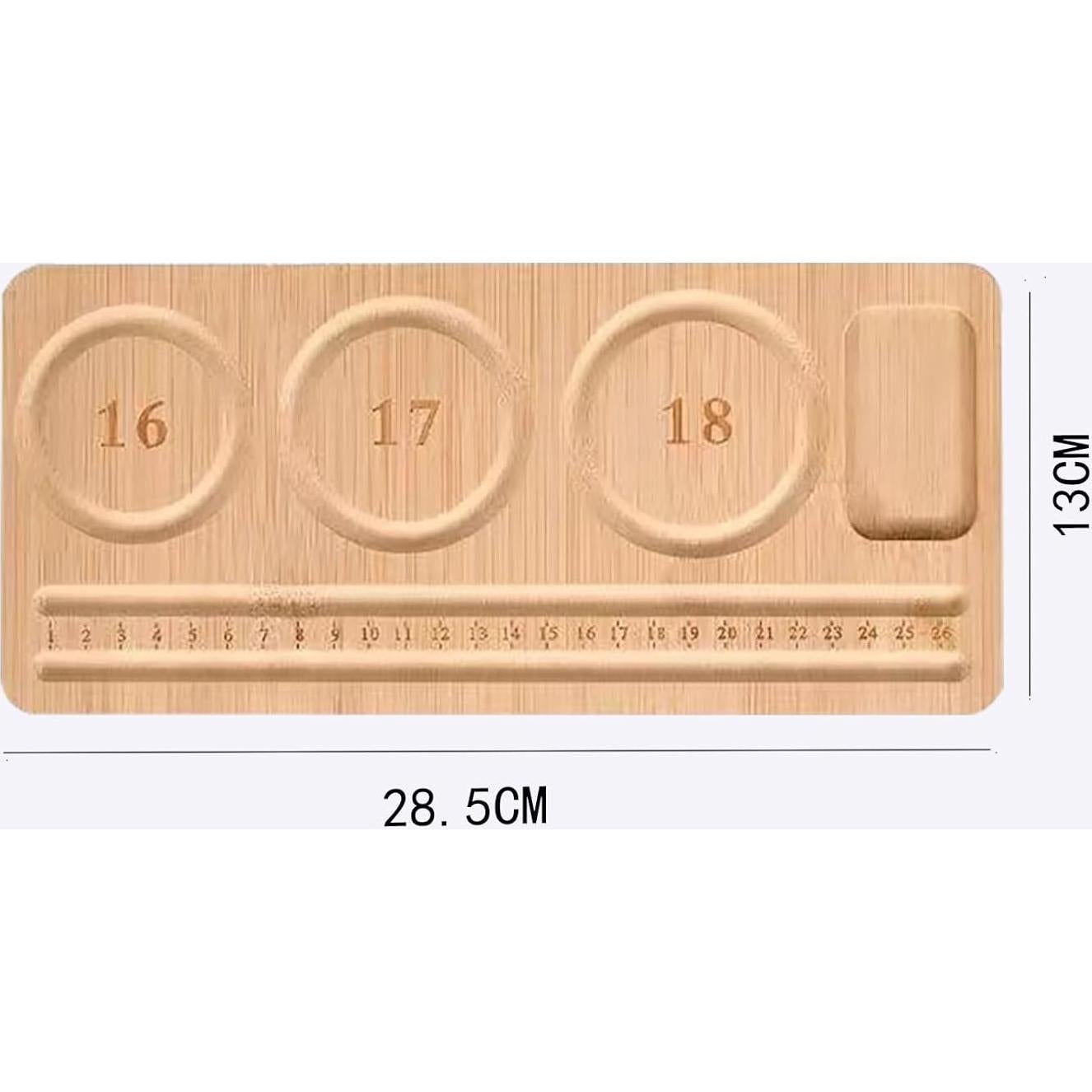 Soporte de exhibición de pulseras Fresa Dorada de bambú