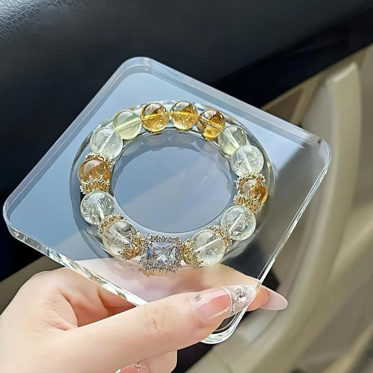 Tablero de cuentas acrílico XLP 10x10 cm para pulseras