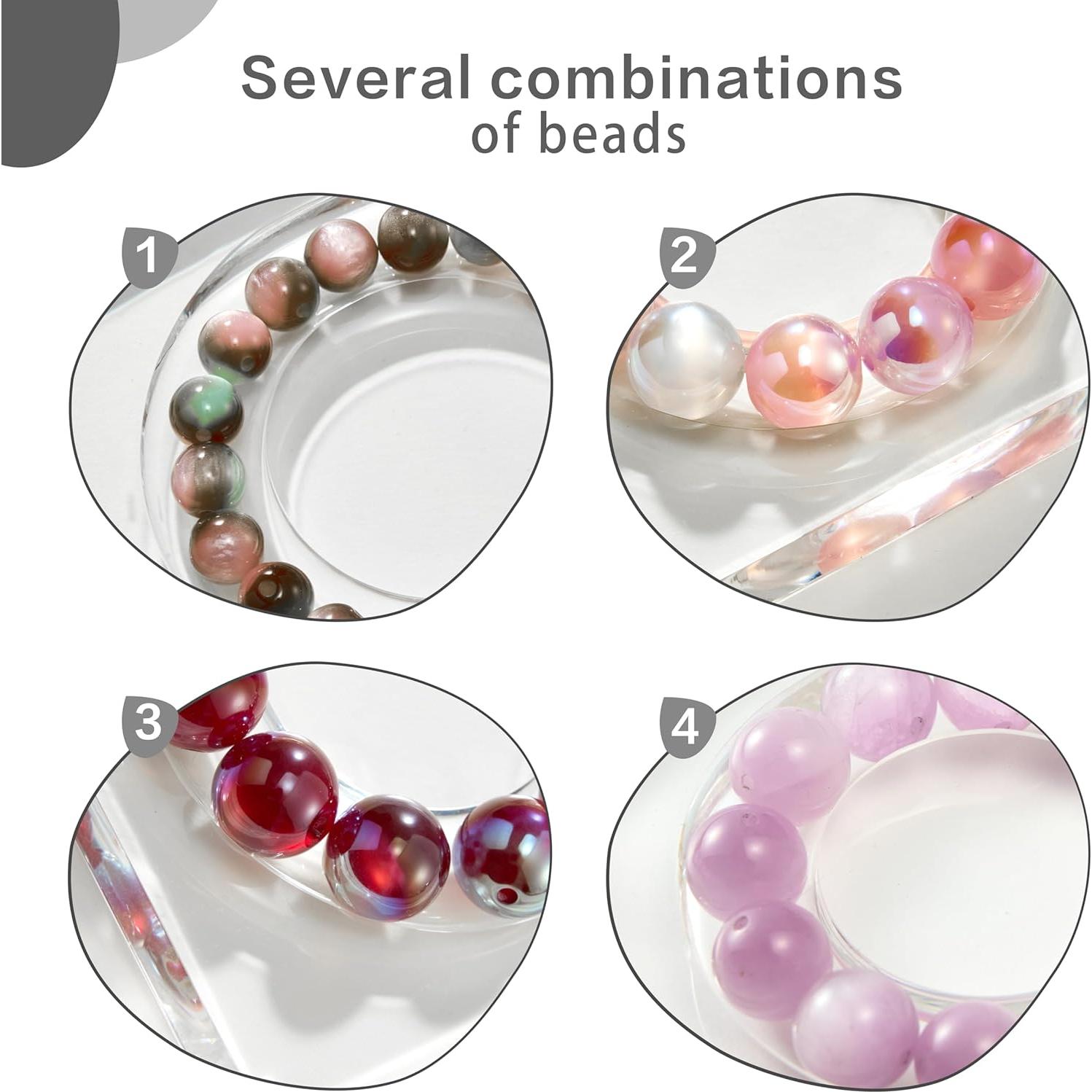 Tablero de cuentas acrílico XLP 10x10 cm para pulseras