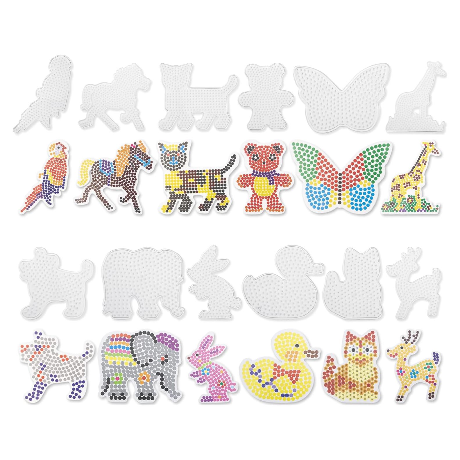 12 Tableros de Perlas de Fusión Krastmon para Manualidades DIY