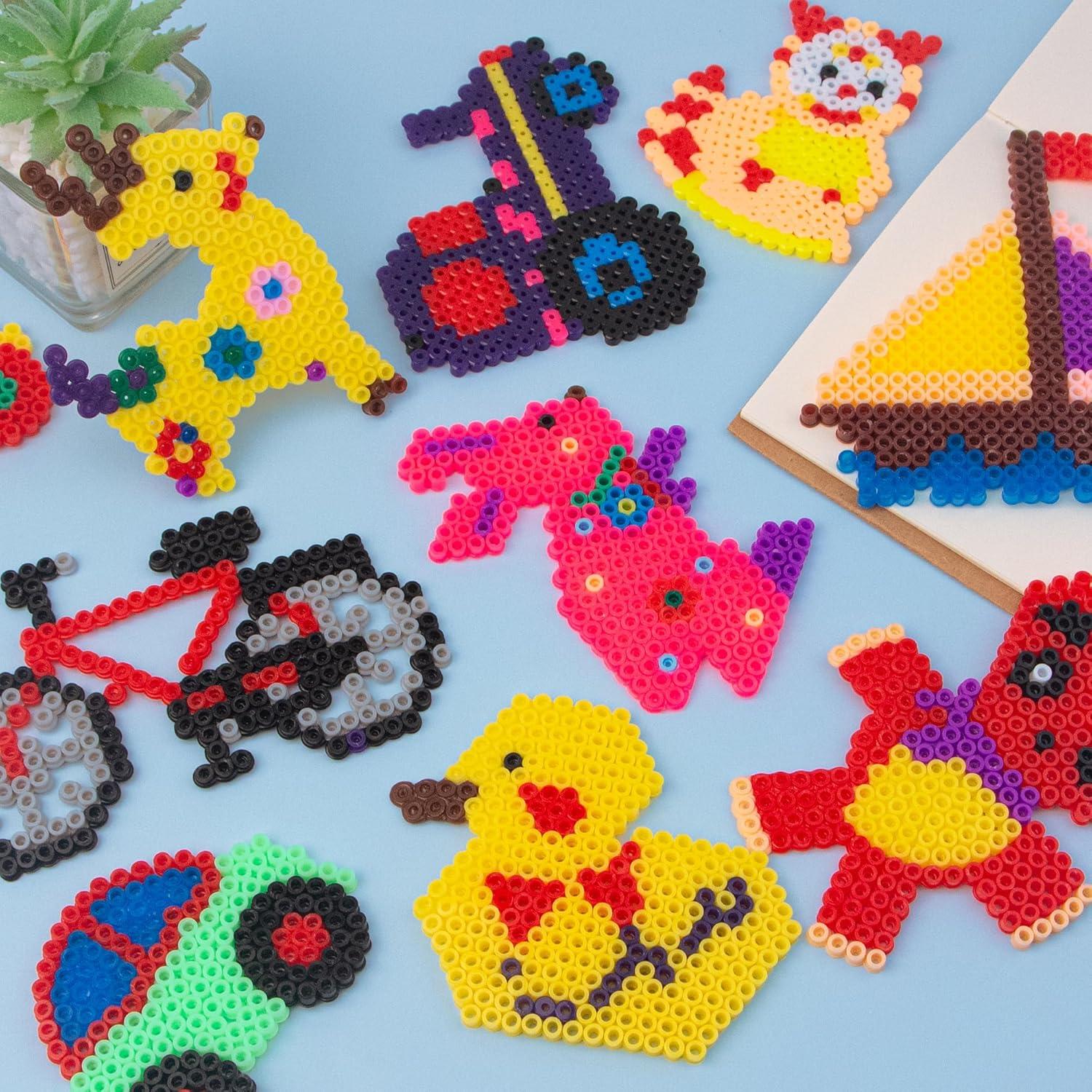 12 Tableros de Perlas de Fusión Krastmon para Manualidades DIY