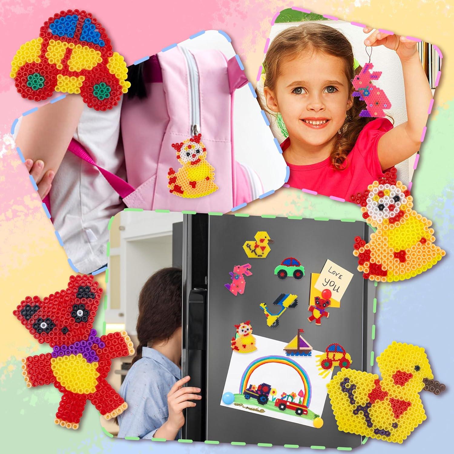 12 Tableros de Perlas de Fusión Krastmon para Manualidades DIY