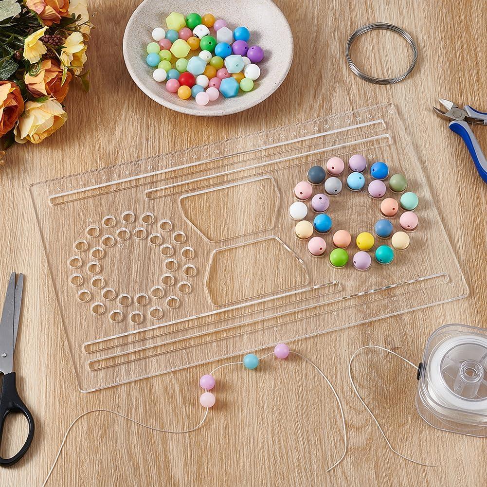 Tablero Organizador de Perlas Acrílico BENECREAT 33x20cm