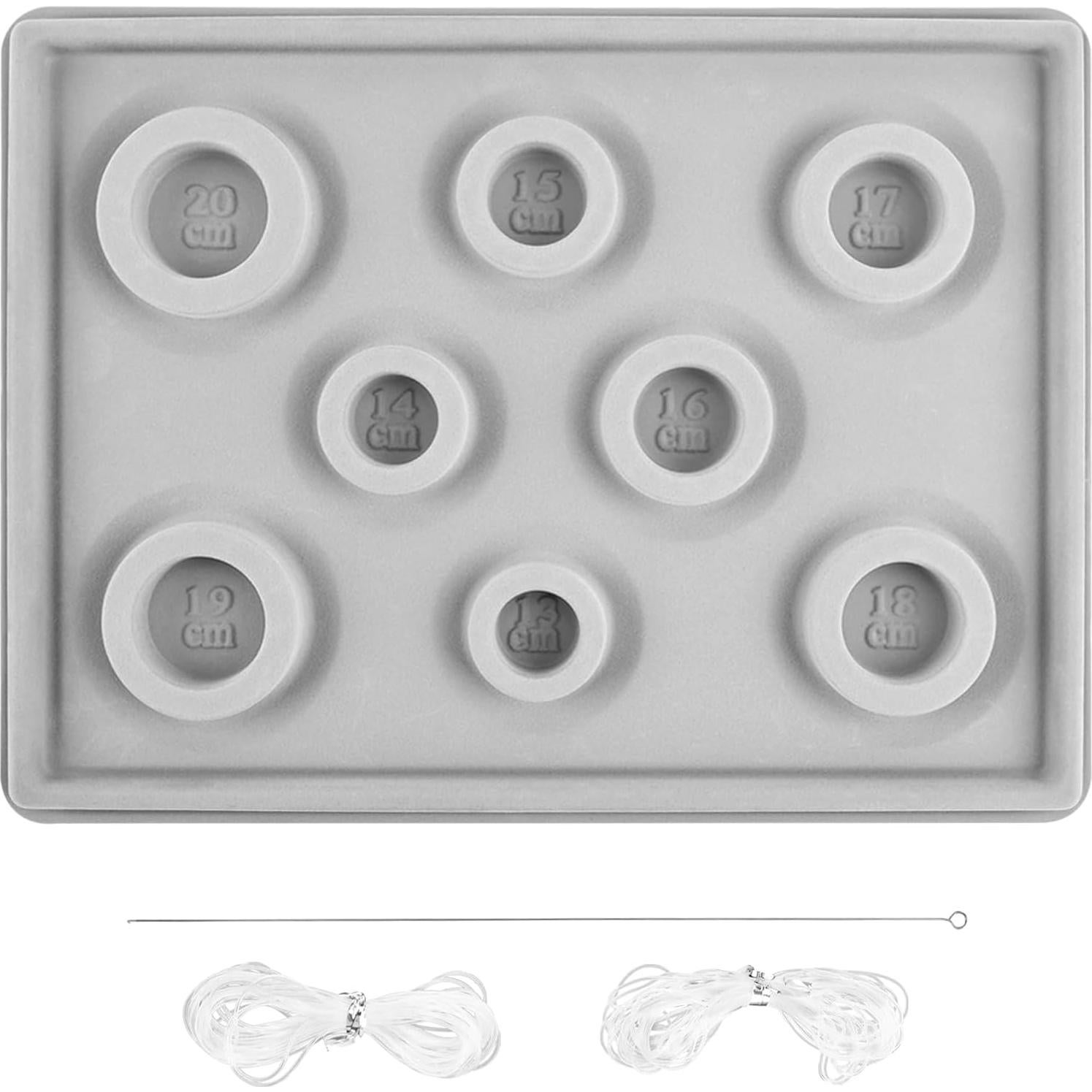 Tablero de cuentas para pulseras NOWHYX con hilos y aguja