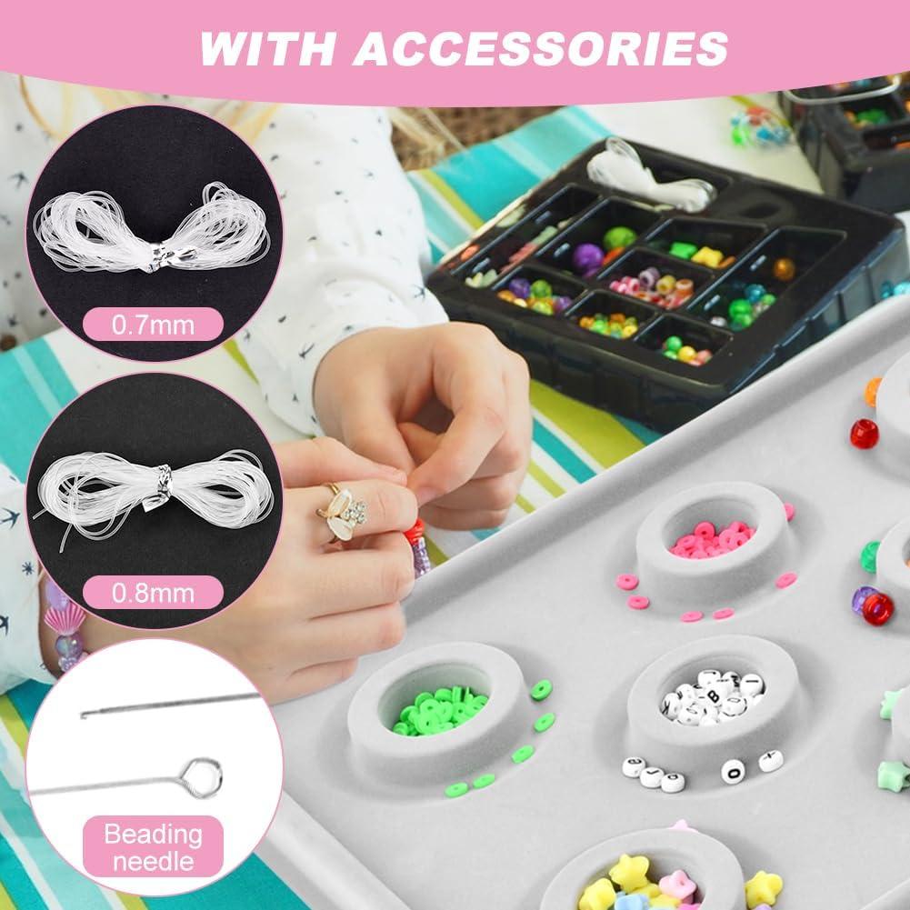 Tablero de cuentas para pulseras NOWHYX con hilos y aguja