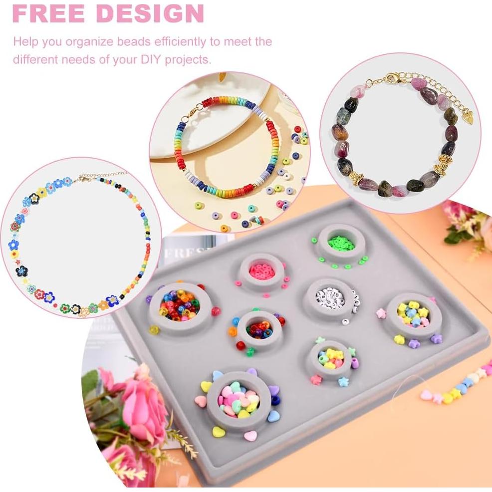 Tablero de cuentas para pulseras NOWHYX con hilos y aguja