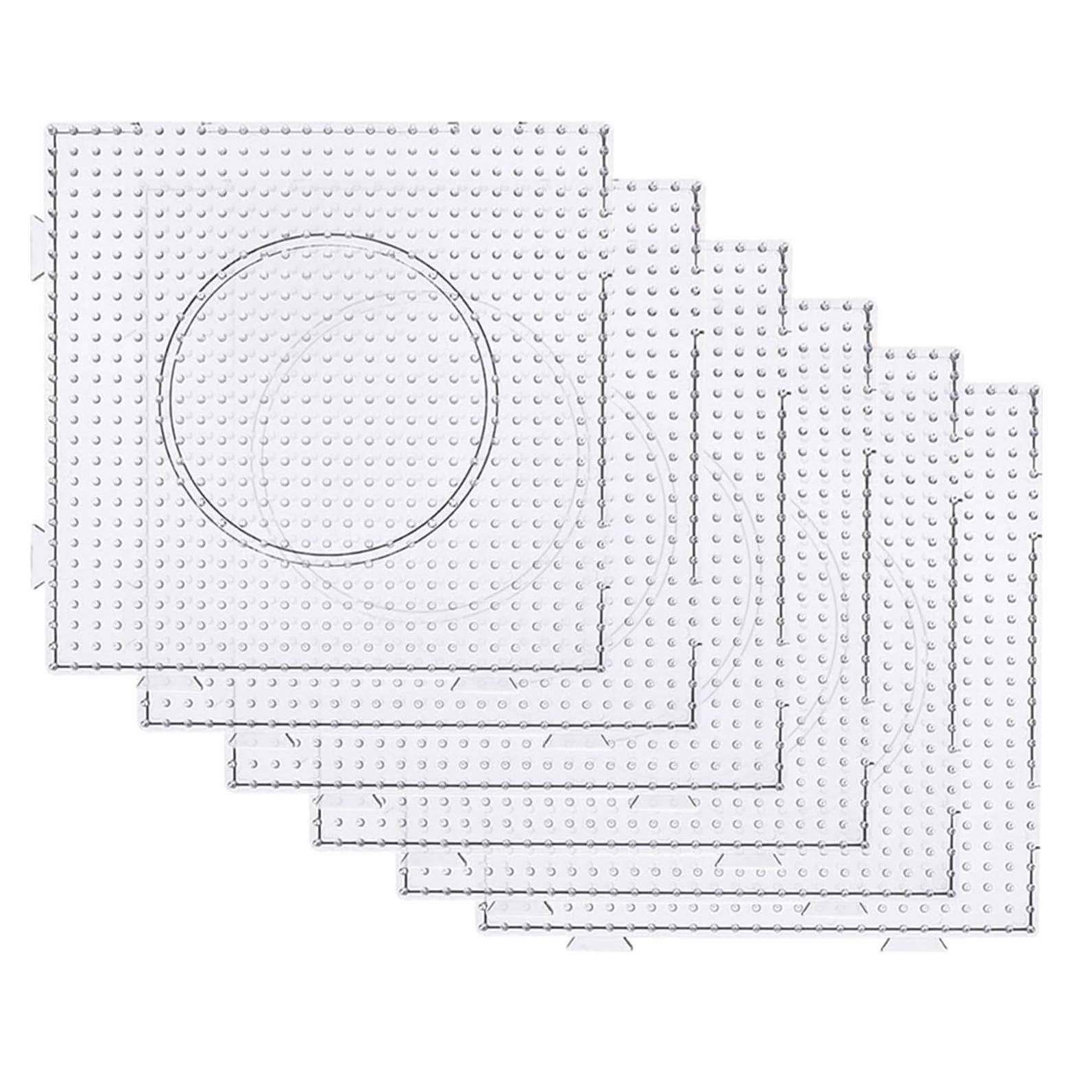 Tableros de Perlas Fuse Mecefeno 6PCS 14x14cm Transparentes
