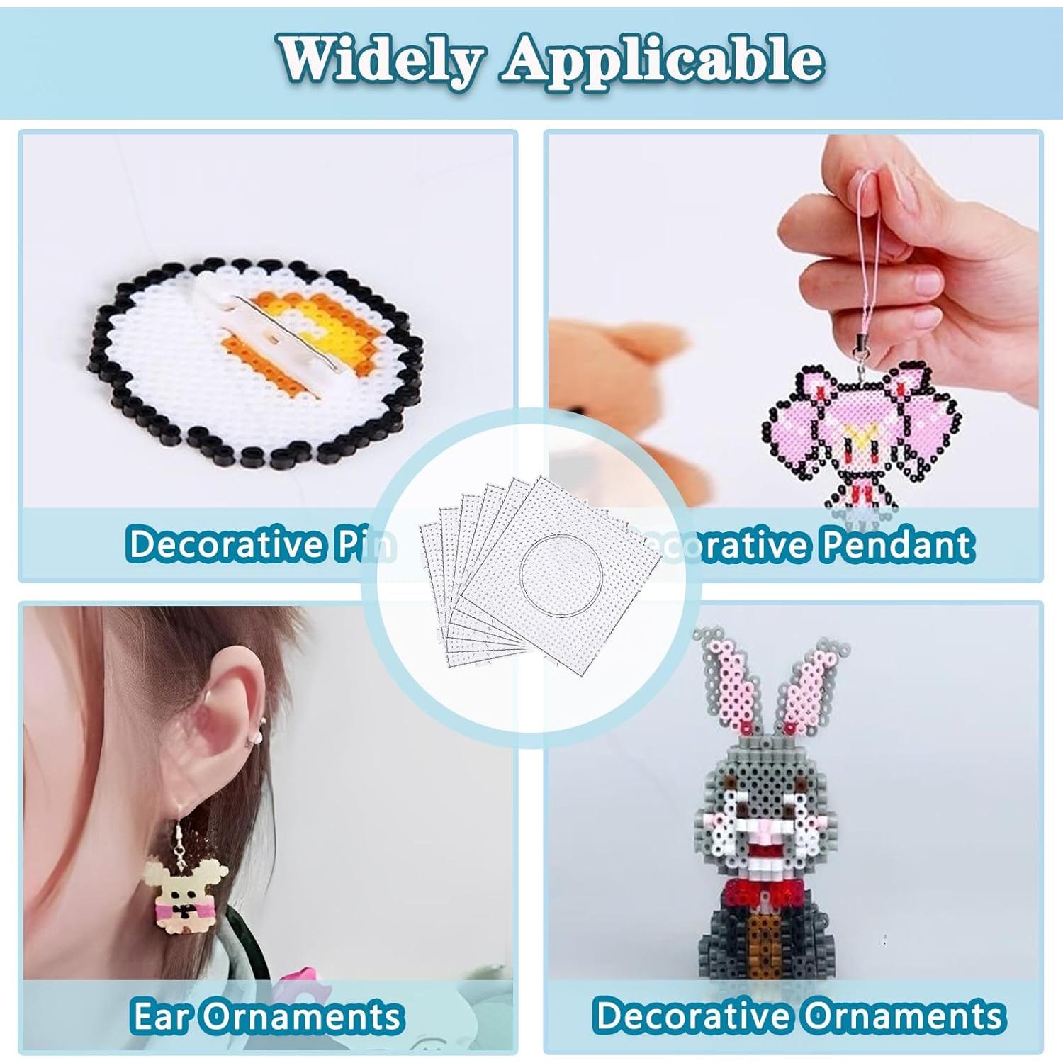 Tableros de Perlas Fuse Mecefeno 6PCS 14x14cm Transparentes