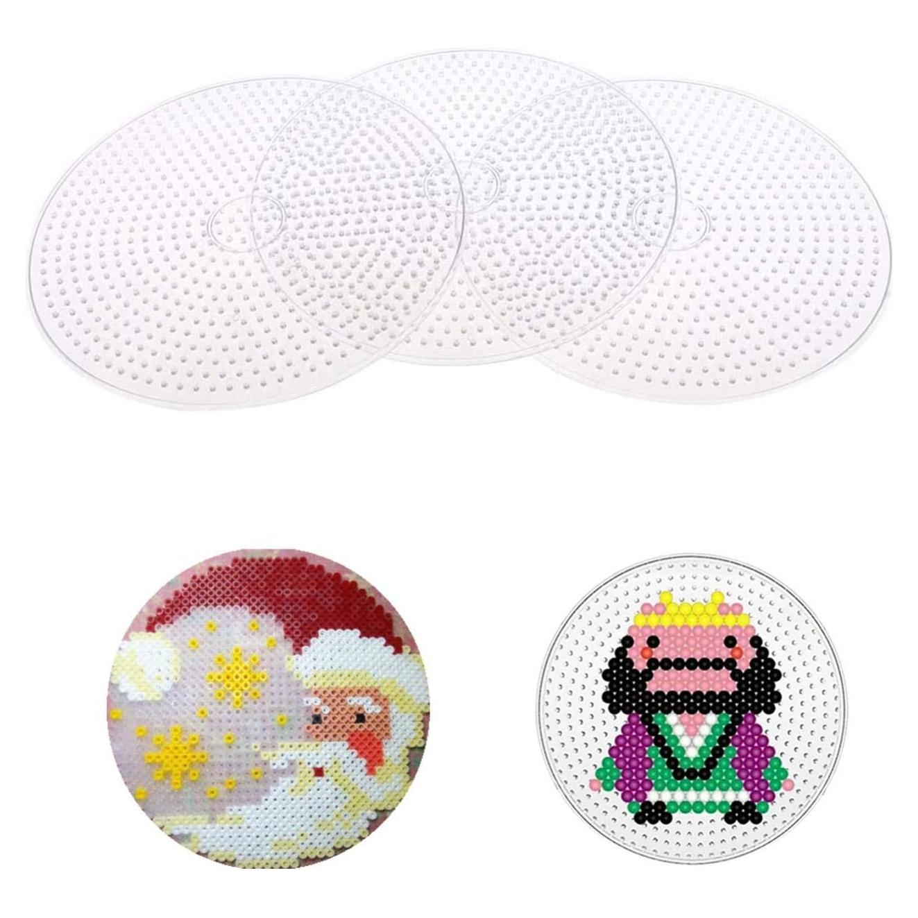 Tableros de Cuentas Perler 15cm Transparentes - Set de 3 Piezas