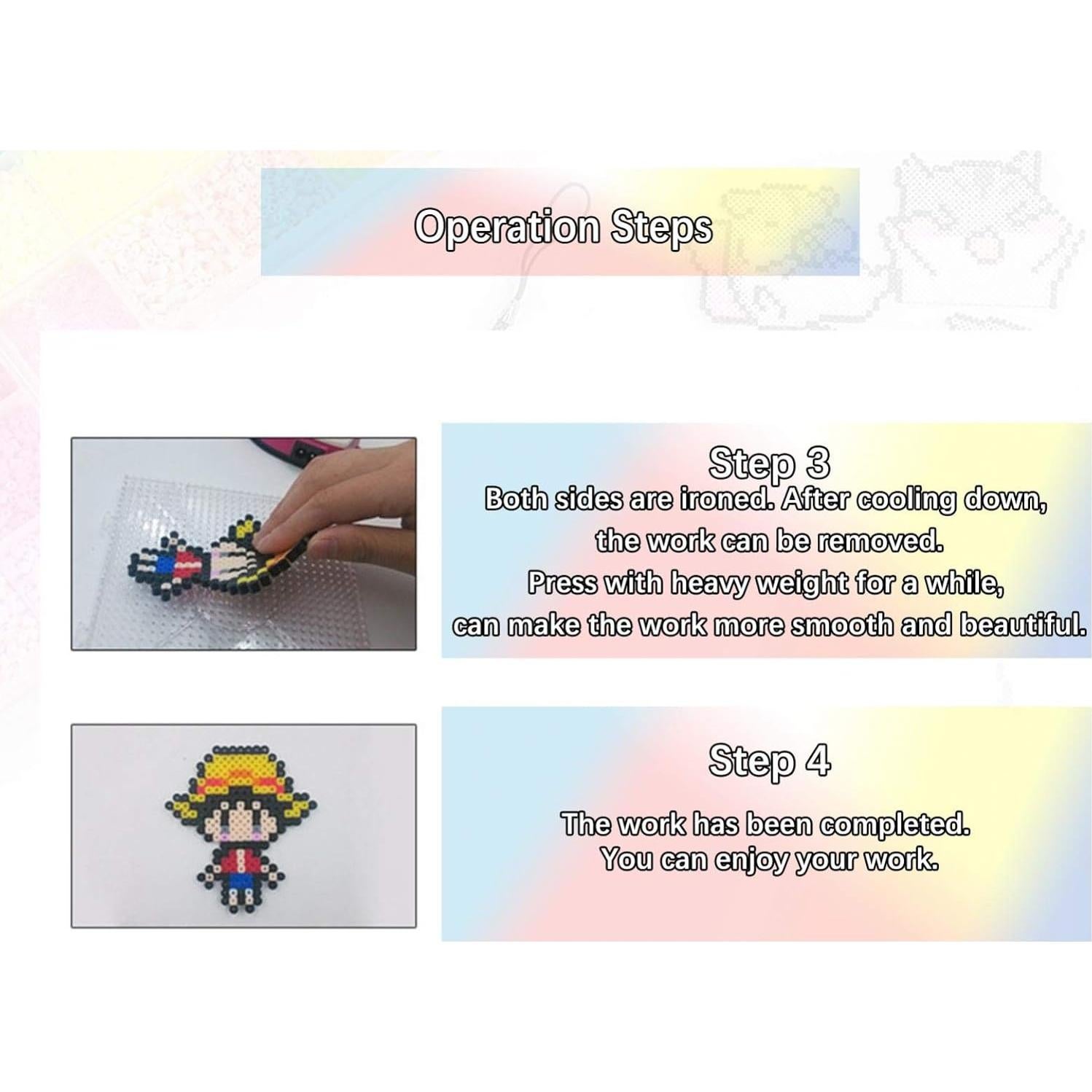 Tableros de Cuentas Perler 15cm Transparentes - Set de 3 Piezas