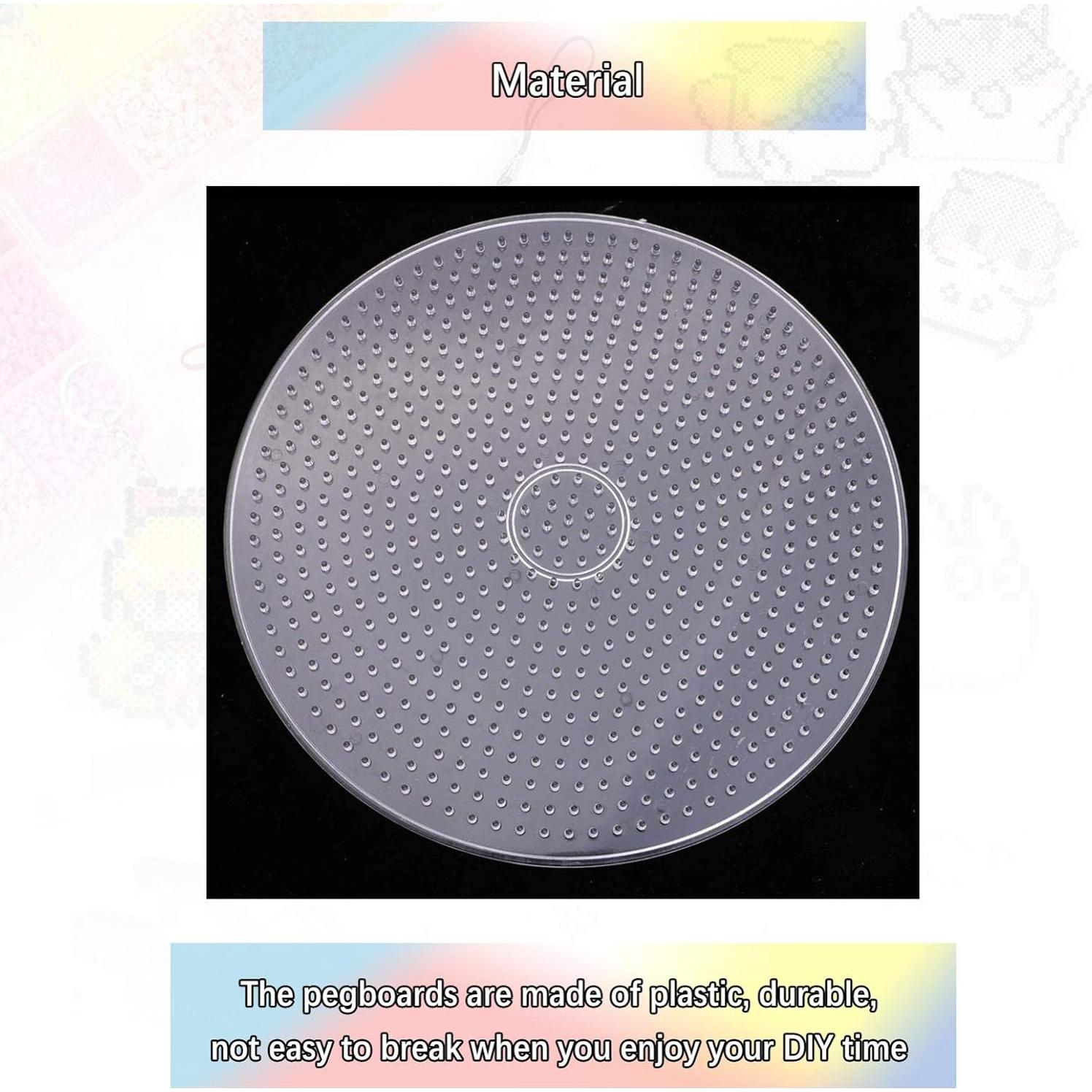 Tableros de Cuentas Perler 15cm Transparentes - Set de 3 Piezas