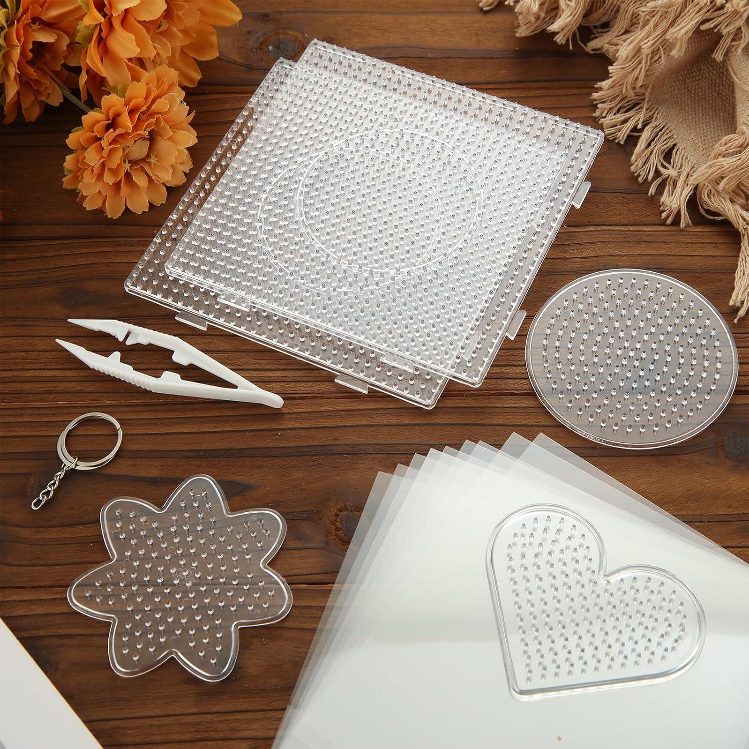 20 Piezas Tableros de Perlas de Fusión ZUQIAN 5 mm Transparentes