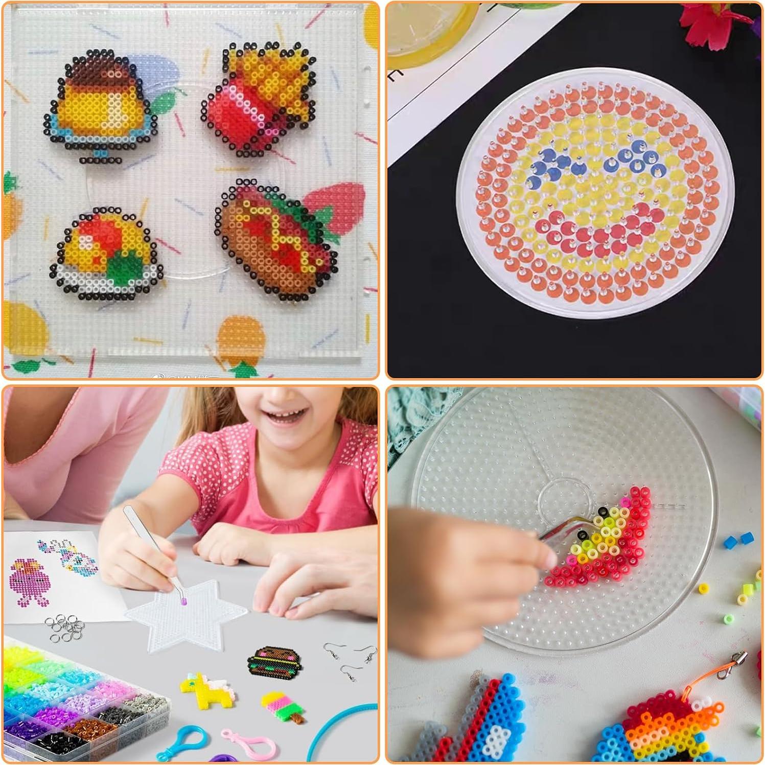 20 Piezas Tableros de Perlas de Fusión ZUQIAN 5 mm Transparentes