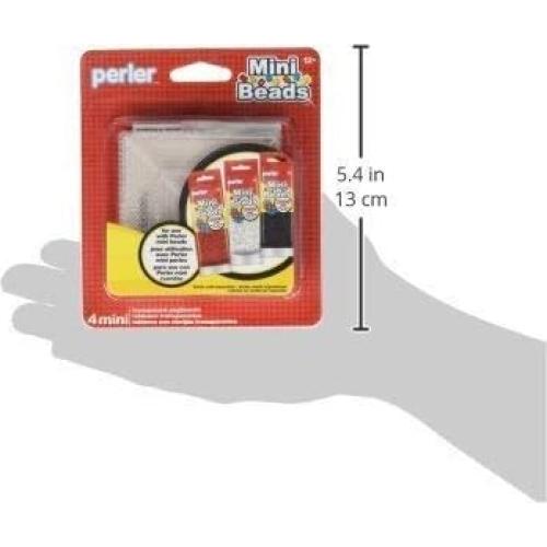 Juego de 4 Tableros Cuadrados Perler Mini Beads 7.62 cm