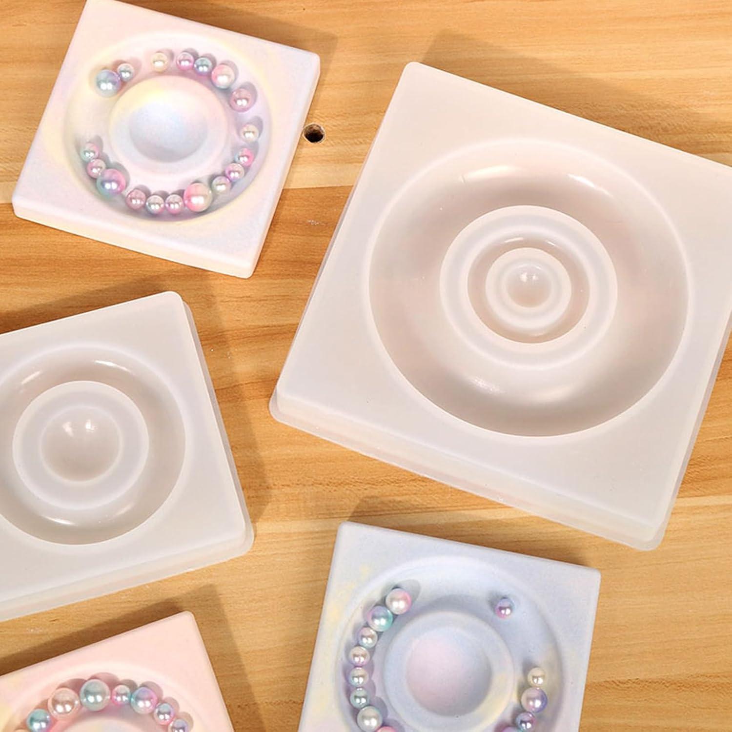 Molde de Silicona para Resina BROVITI 2 Pcs Pulseras DIY