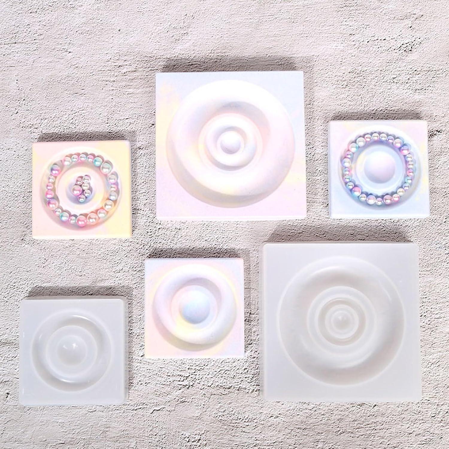 Molde de Silicona para Resina BROVITI 2 Pcs Pulseras DIY