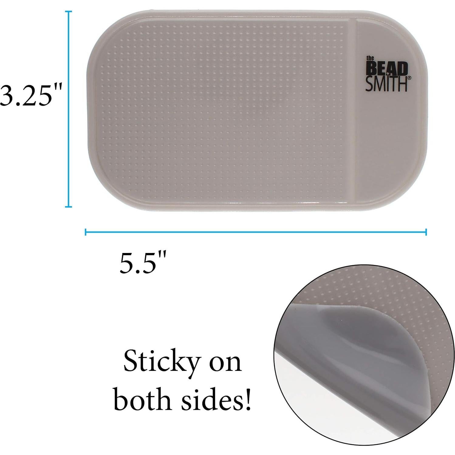 Alfombrilla Adhesiva The Beadsmith 13.97x8.26cm Gris Antideslizante